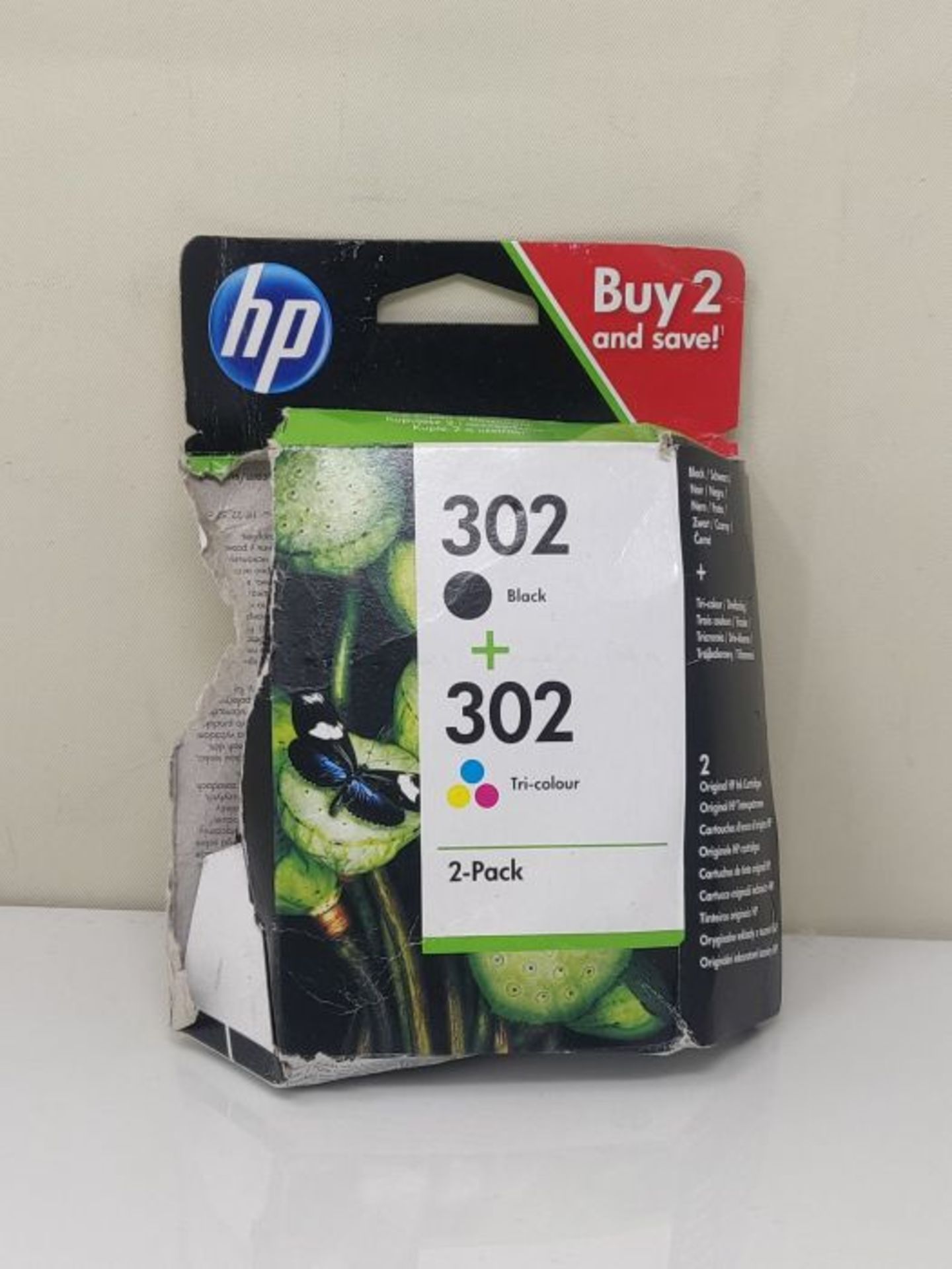 HP X4D37AE 302 Original Ink Cartridges, Black and Tri-colour, Multipack - Image 2 of 3