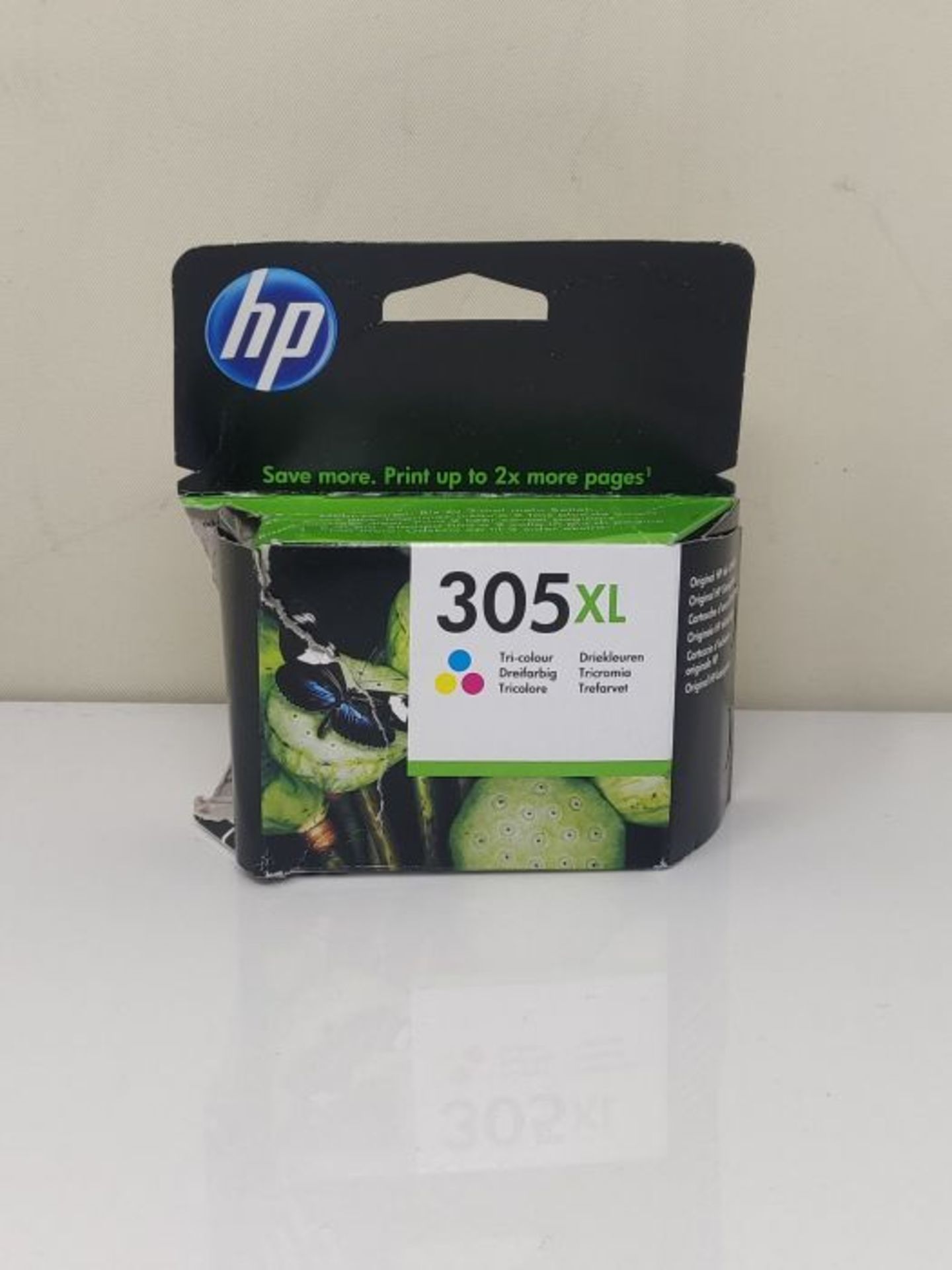 HP 3YM63AE 305XL High Yield Original Ink Cartridge, Tri-color, Single Pack - Image 2 of 3