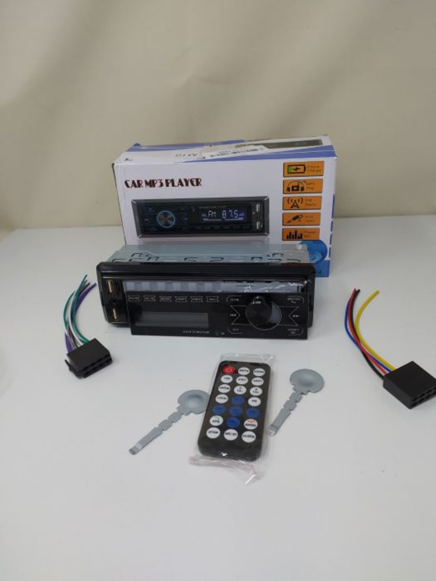 ePathChina Full Touch Keys Dual USB 12V Bluetooth Car Radio MP3 Player Vehicle Stereo