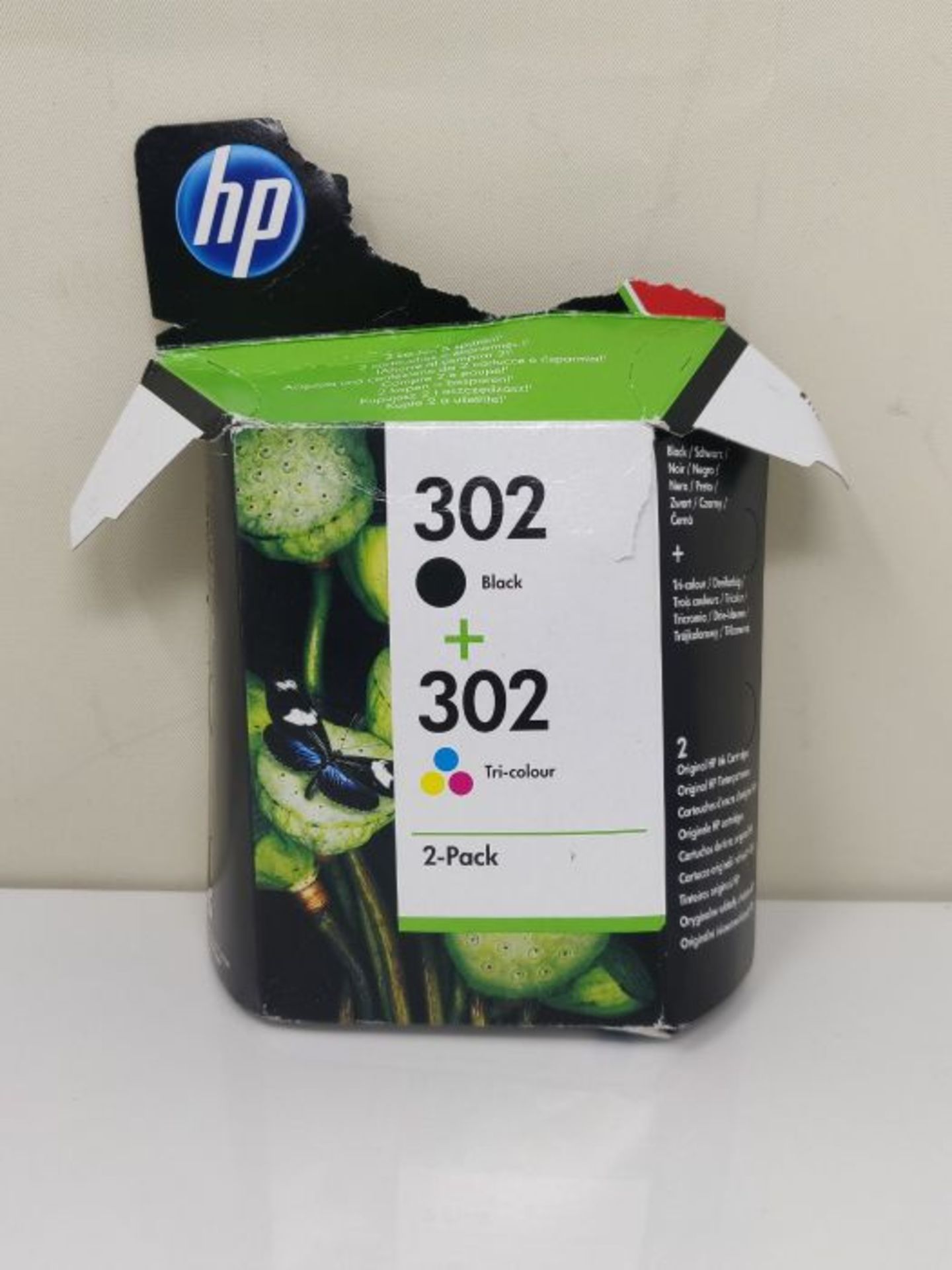 HP X4D37AE 302 Original Ink Cartridges, Black and Tri-colour, Multipack - Image 2 of 3