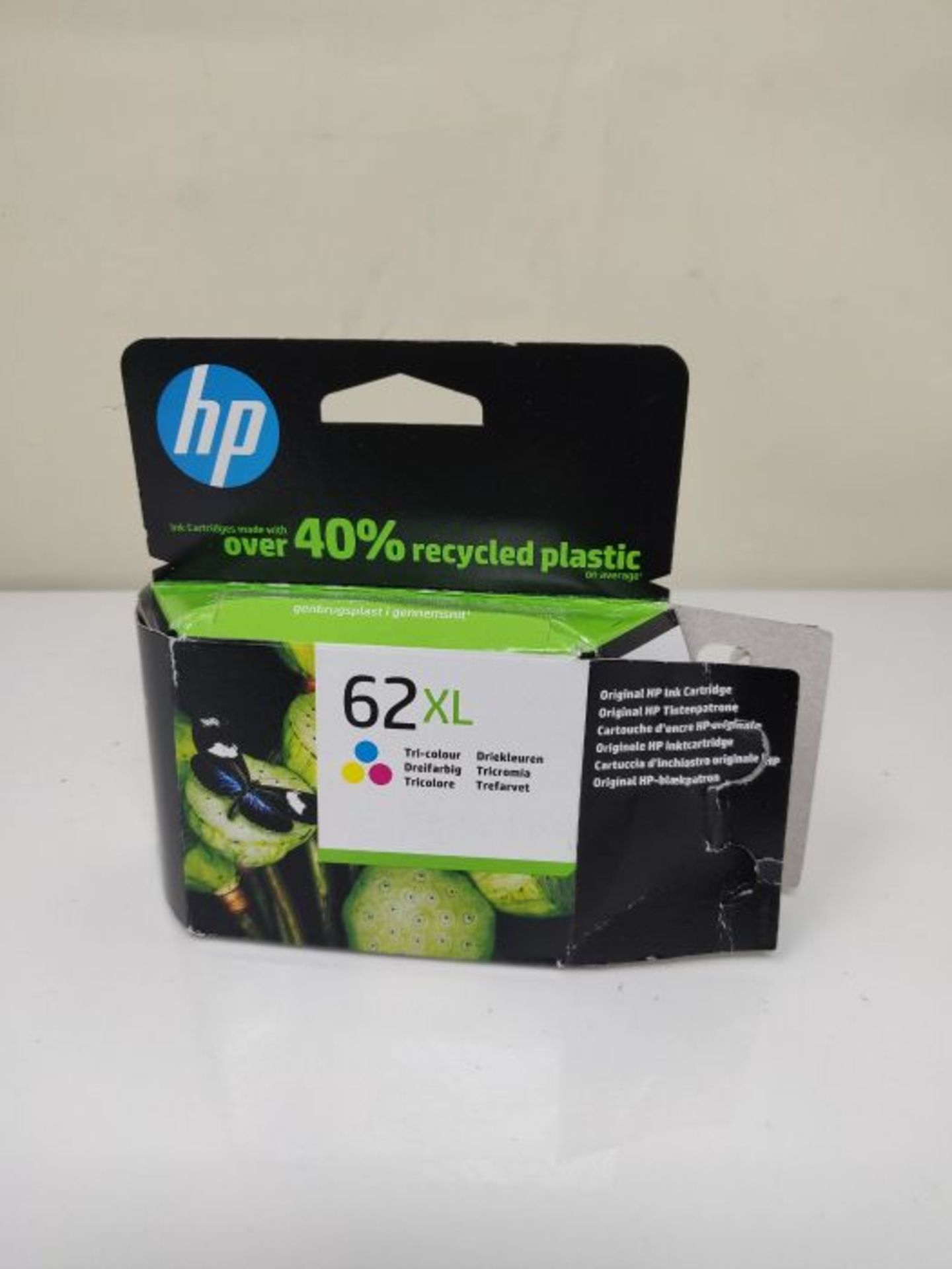 HP C2P07AE 62XL High Yield Original Ink Cartridge, Tri-color, Single Pack - Image 2 of 3