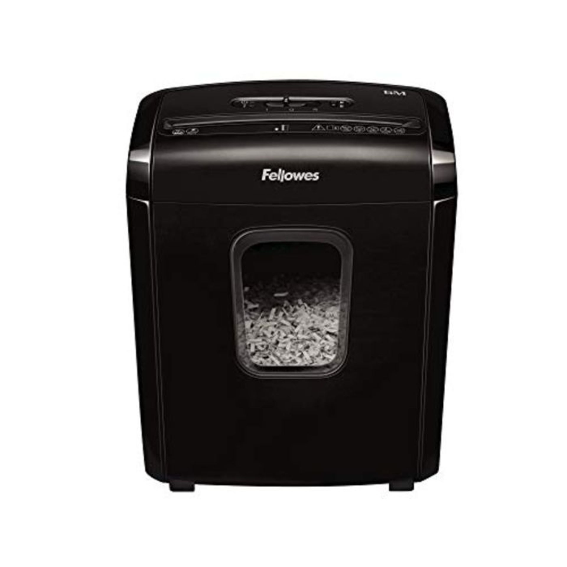 RRP £55.00 Fellowes Powershred 6M Paper Shredder, 6 Sheet Mini-Cut Home/Office Shredder with Safe