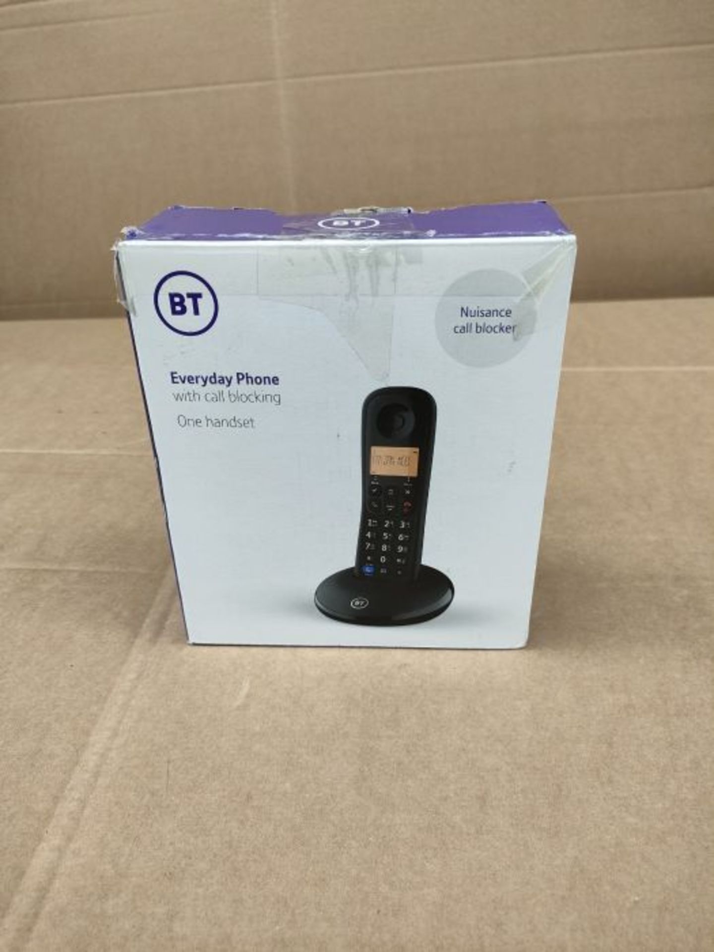 BT Everyday Cordless Home Phone with Basic Call Blocking, Single Handset Pack, Black - Image 2 of 3