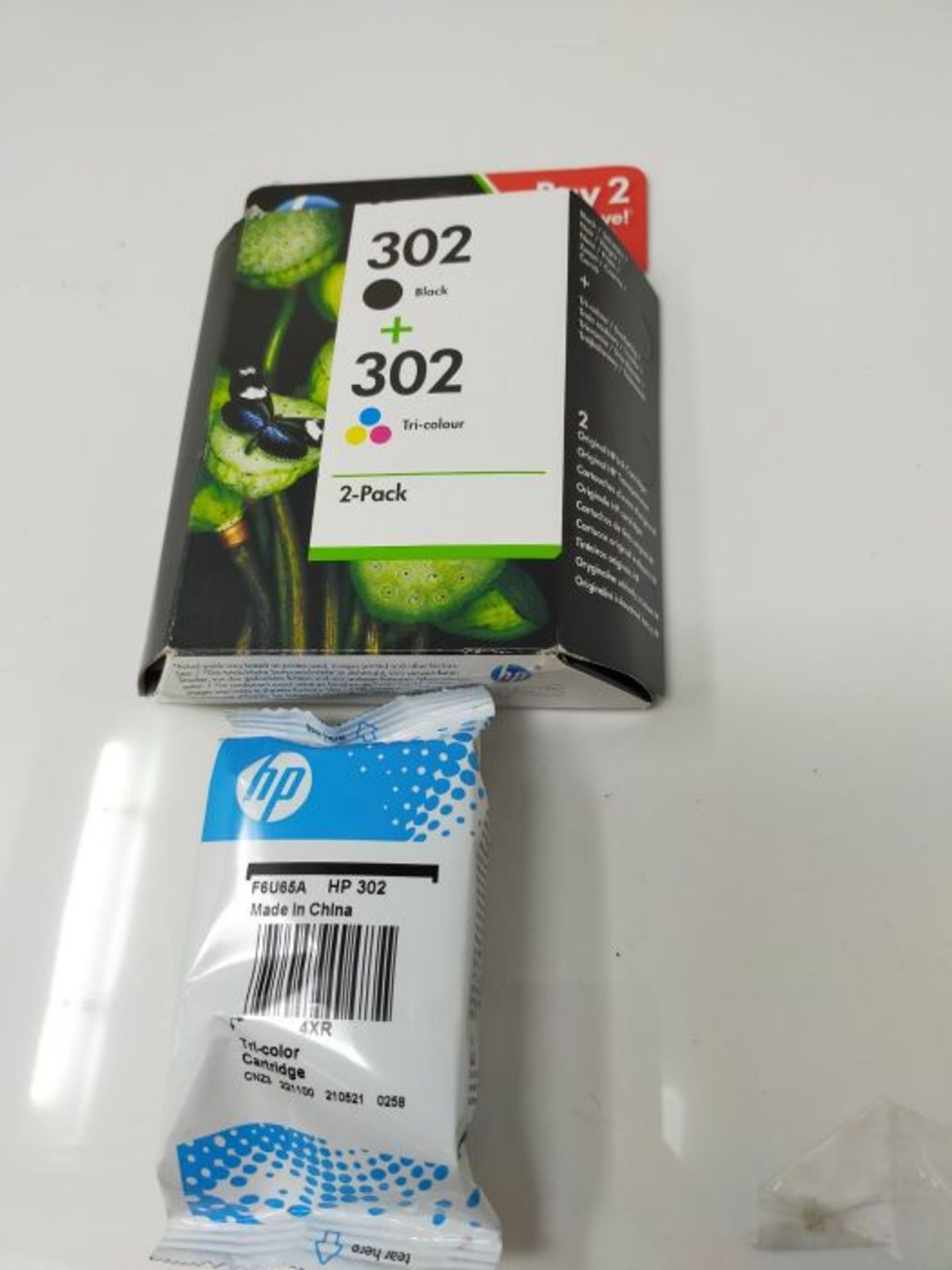 [INCOMPLETE] HP X4D37AE 302 Original Ink Cartridges, Black and Tri-colour, Multipack - Image 3 of 3