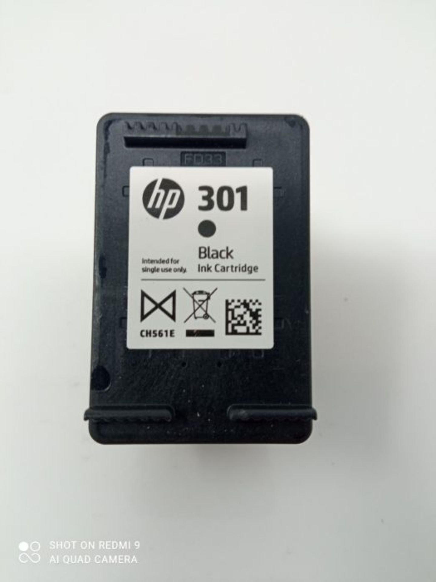 HP CH561EE 301 Original Ink Cartridge, Black, Single Pack - Image 3 of 3