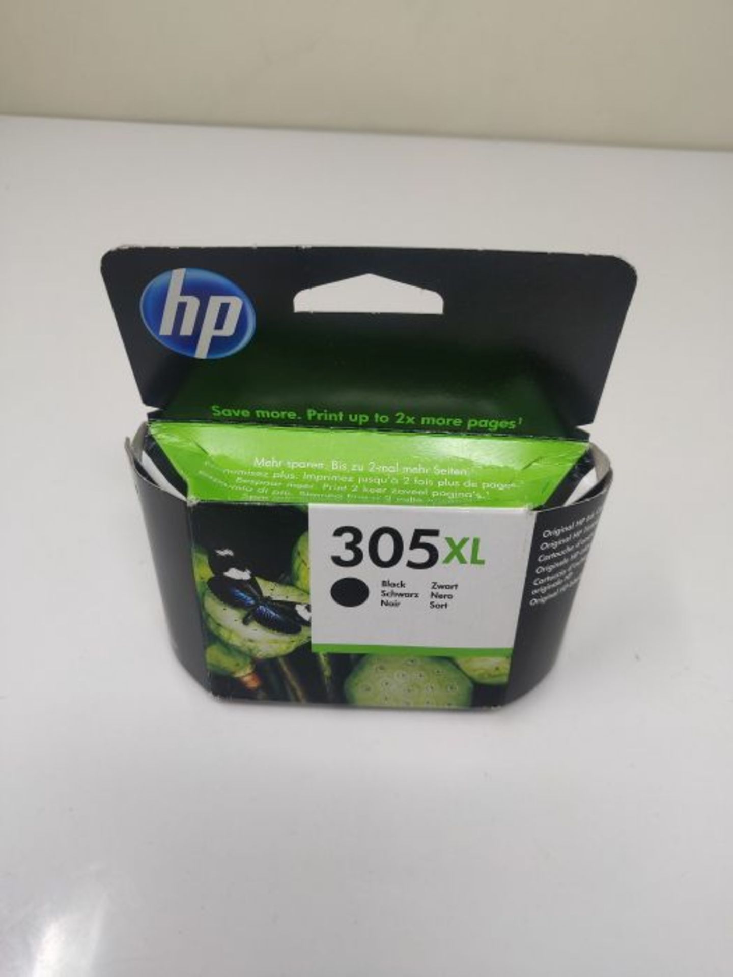 HP 3YM62AE 305XL High Yield Original Ink Cartridge, Black, Single Pack - Image 2 of 2