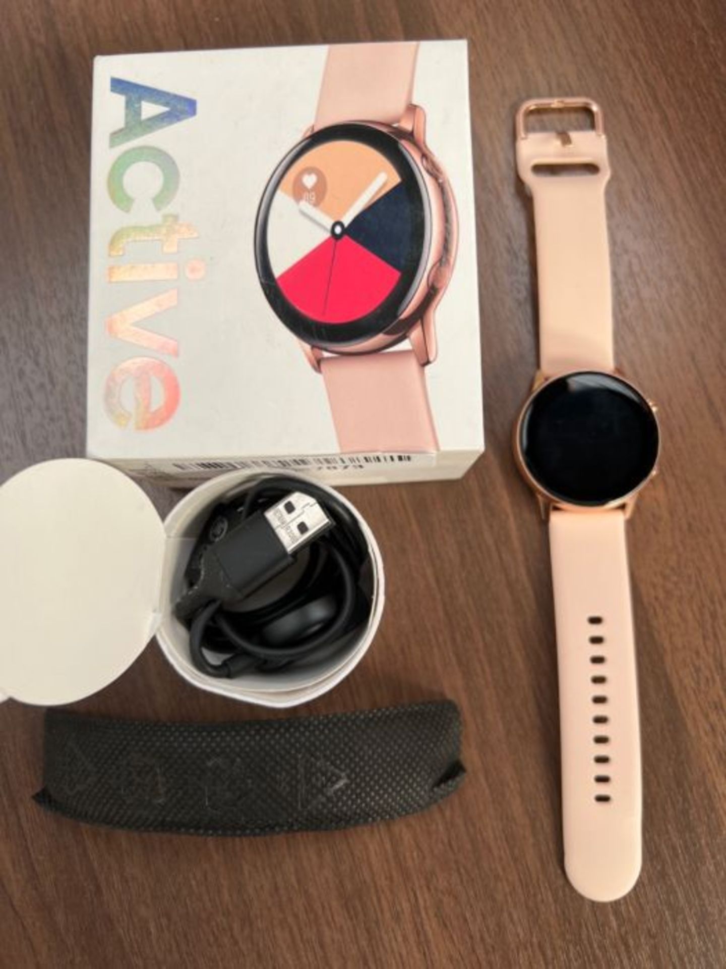 RRP £199.00 Samsung Galaxy Watch Active - SM-R500 Rose Gold (Renewed) - Image 3 of 3