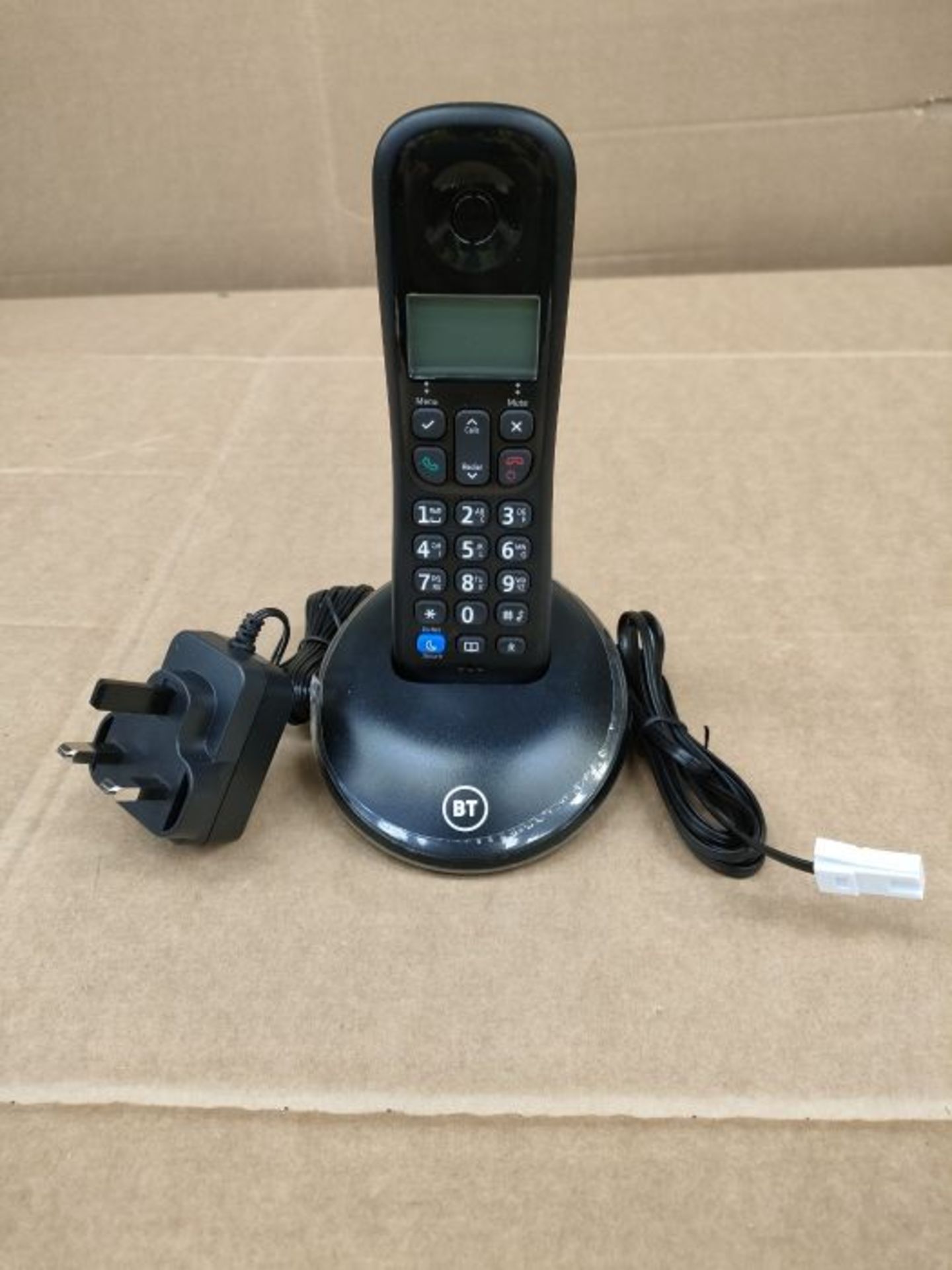 BT Everyday Cordless Home Phone with Basic Call Blocking, Single Handset Pack, Black - Image 3 of 3