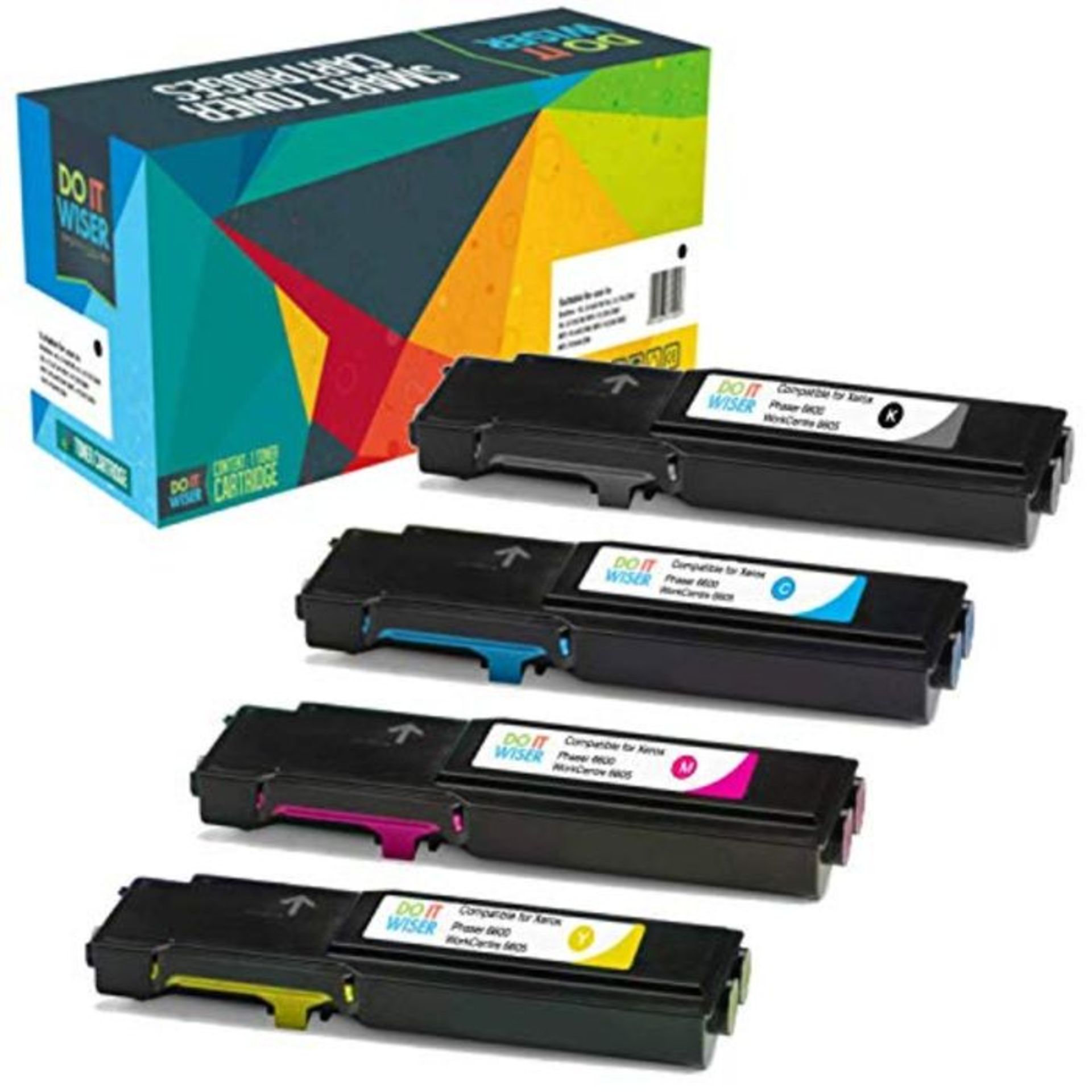 Do it wiser Compatible Toner Cartridge Replacement for Xerox Phaser 6600 6600N 6600DN