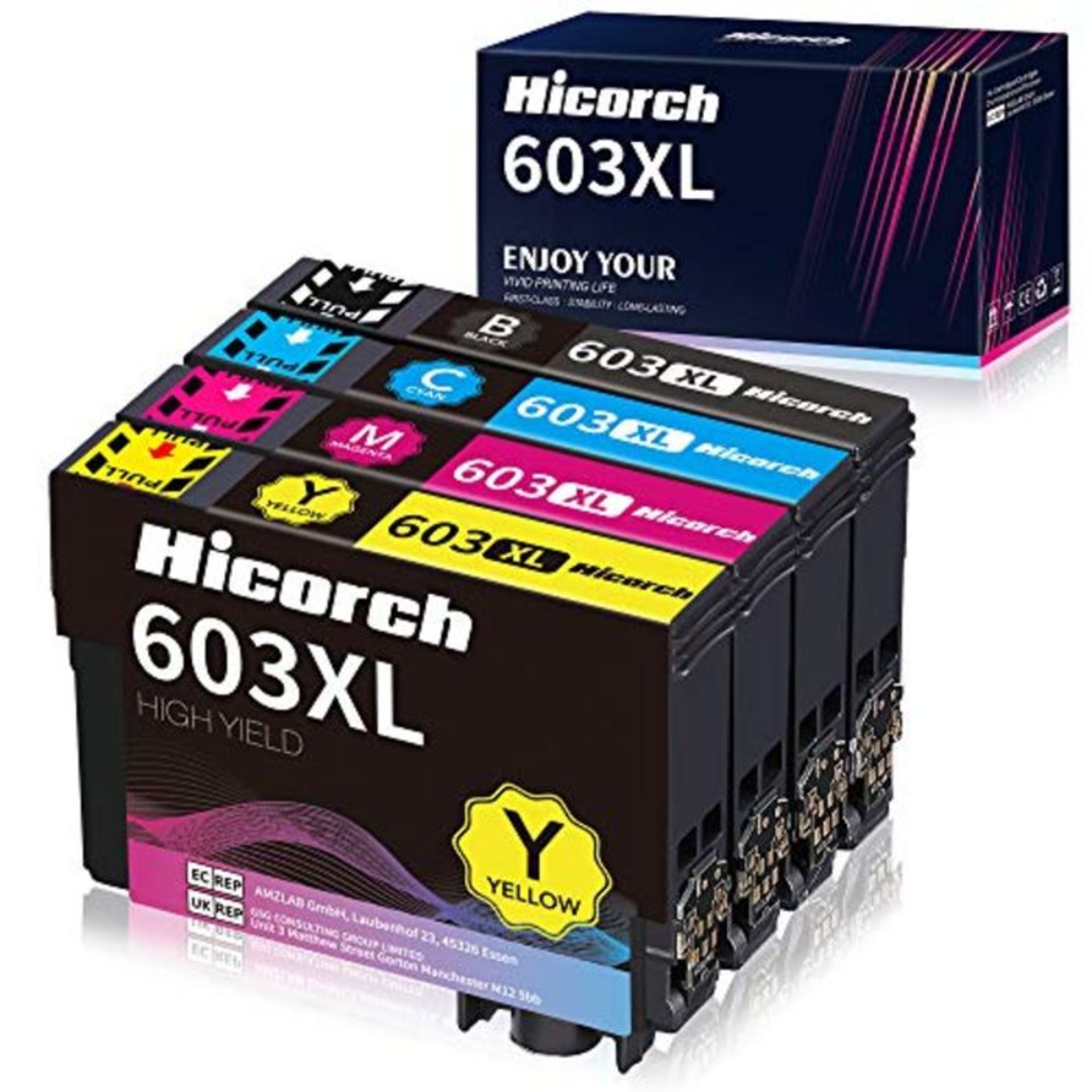 Hicorch 603XL Ink Cartridges Replacement for Epson 603 XL Multipack Compatible with Ep