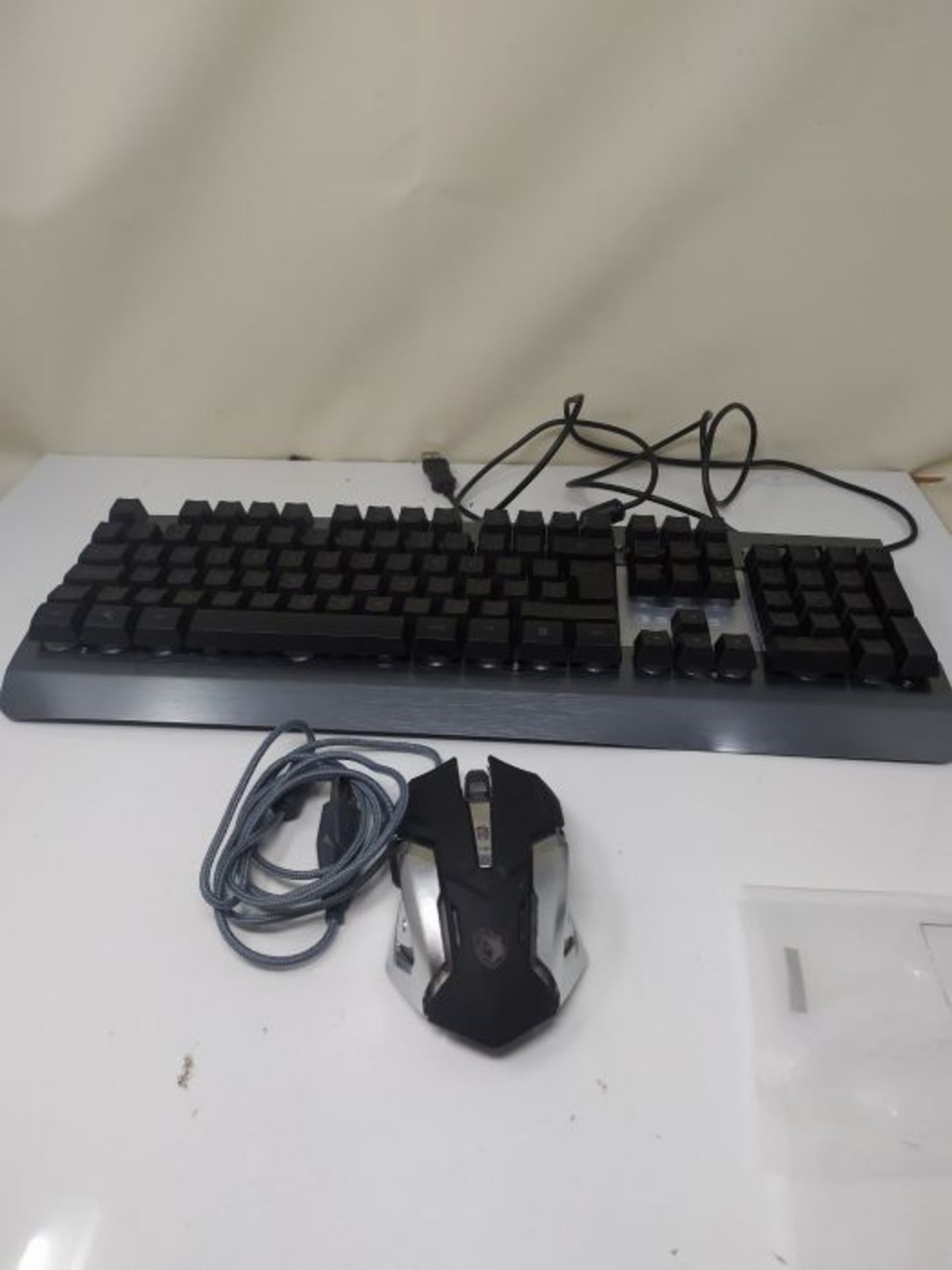 Gaming Keyboard (UK layout), SADES Whisper LED Backlit USB Wired Keyboard and Mouse Co - Image 2 of 2