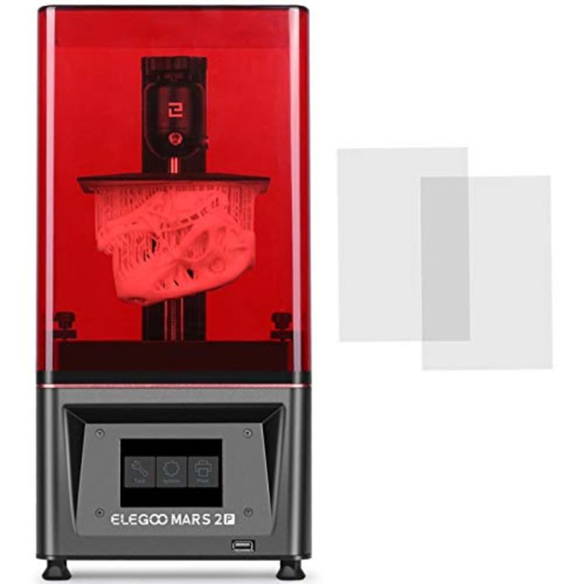 RRP £242.00 ELEGOO Mars 2 Pro Mono MSLA 3D Printer UV Photocuring LCD Resin 3D Printer with 6 inch