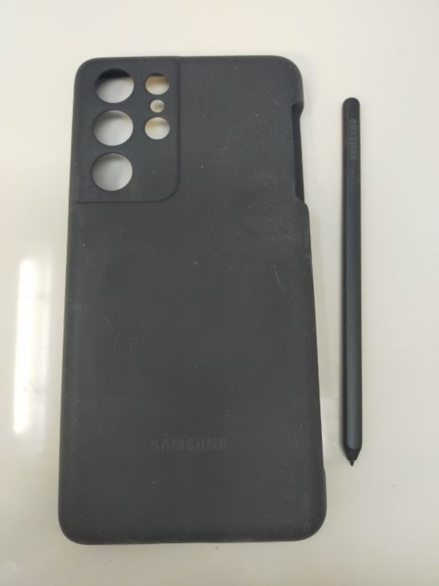 Samsung Galaxy S21 Ultra 5G Silicone Cover with S Pen Black - Image 2 of 3