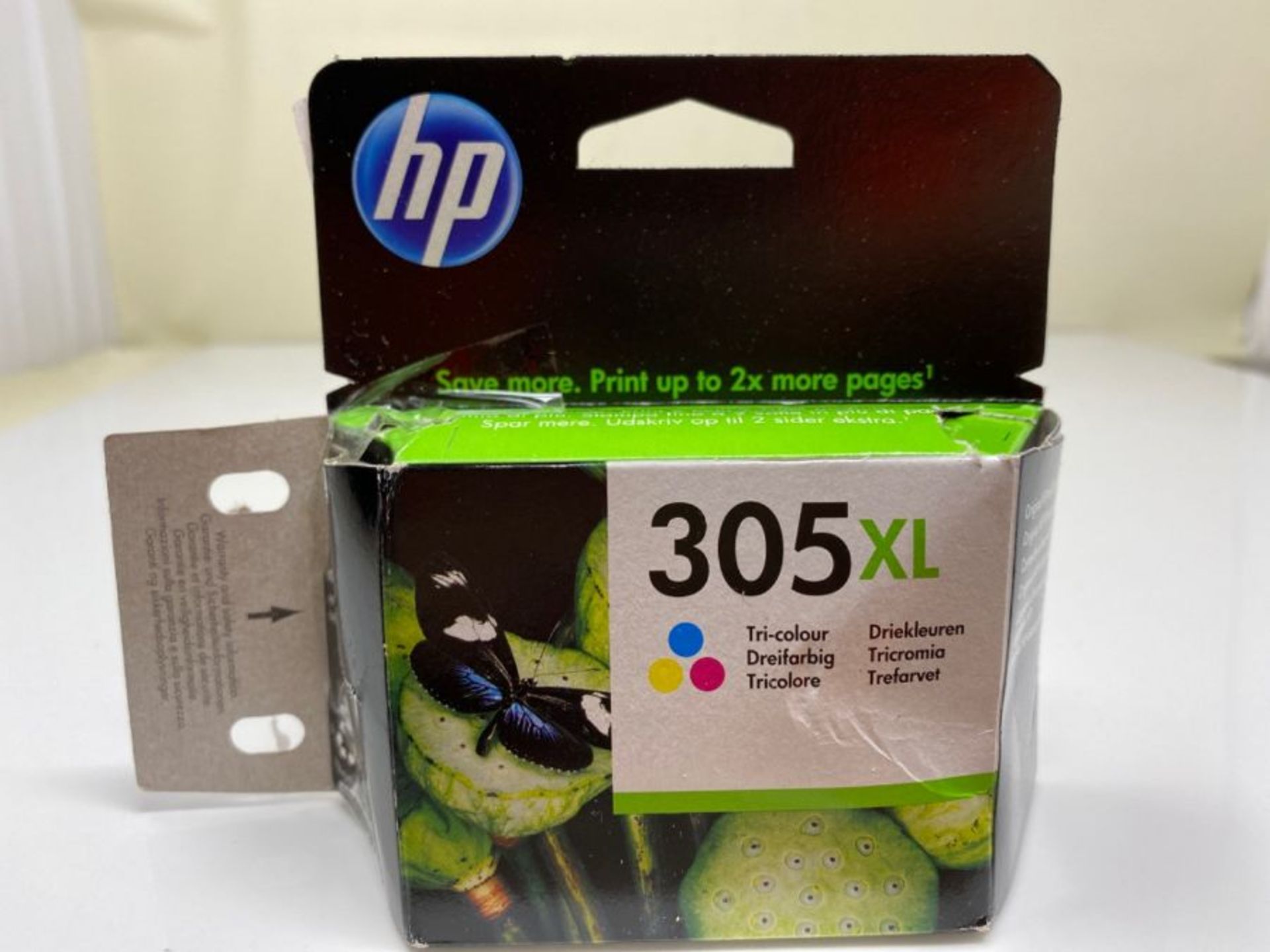 HP 3YM63AE 305XL High Yield Original Ink Cartridge, Tri-color, Single Pack - Image 2 of 2
