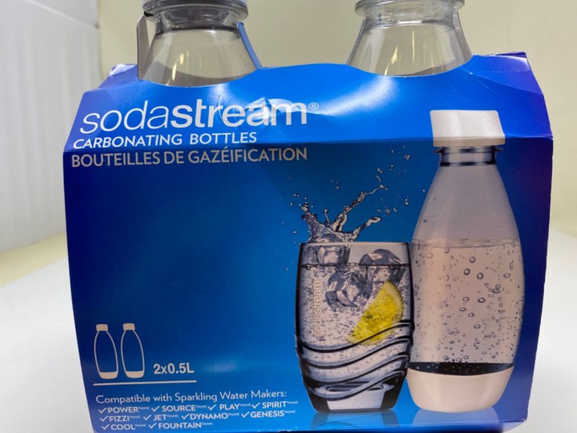 SodaStream 3000047 Flaschen, PET, 0,5 l, WeiÃx/Schwarz, 2 StÃ¼ck - Image 2 of 2