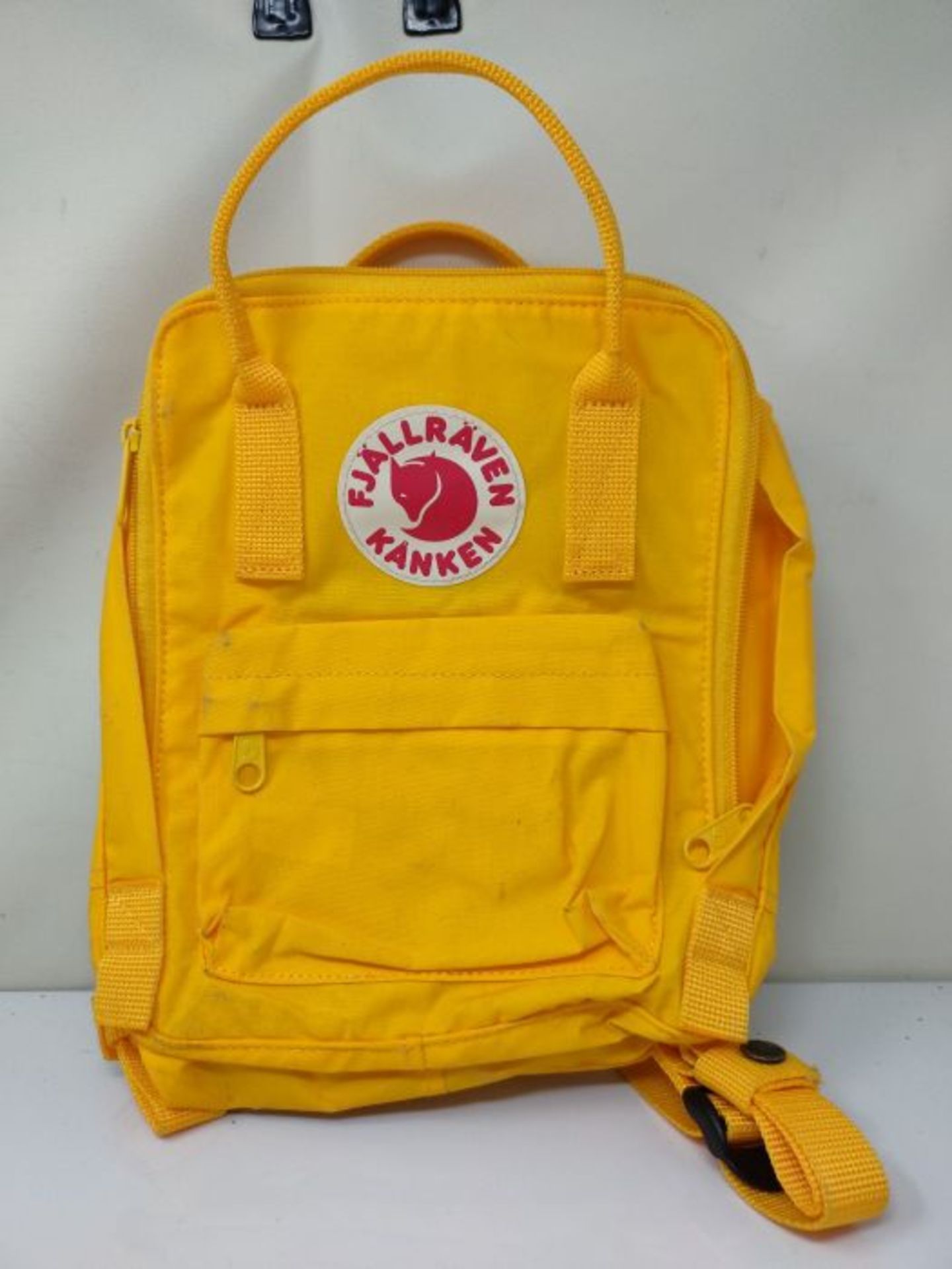 RRP £59.00 Fjallraven Kids Kanken Mini Backpack, Yellow (Warm Yellow), One Size - Image 2 of 3