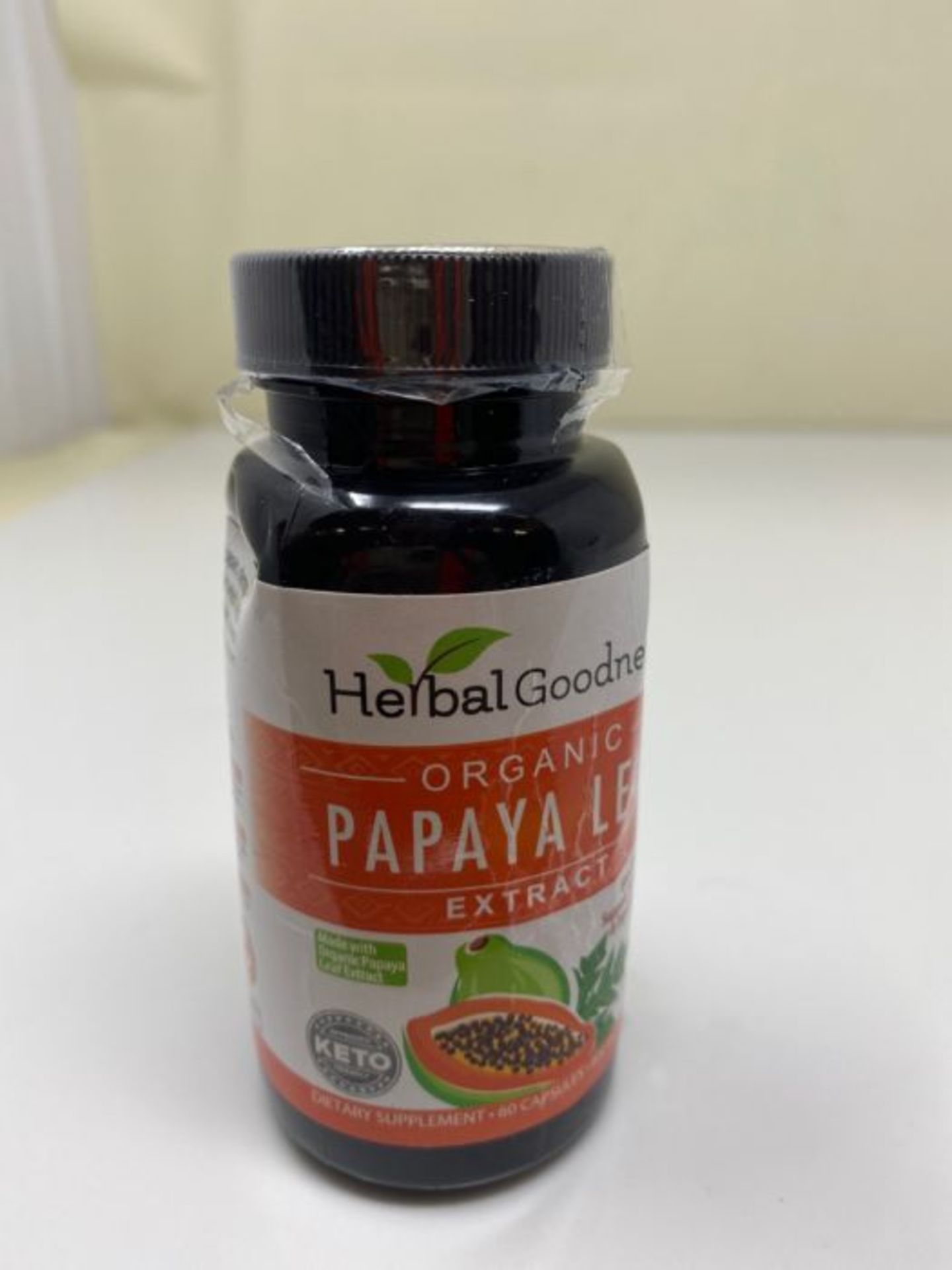 Papaya Leaf Extract 600mg, (10:1 Extract Strength) - 60 Veggie Capsules - Image 2 of 2