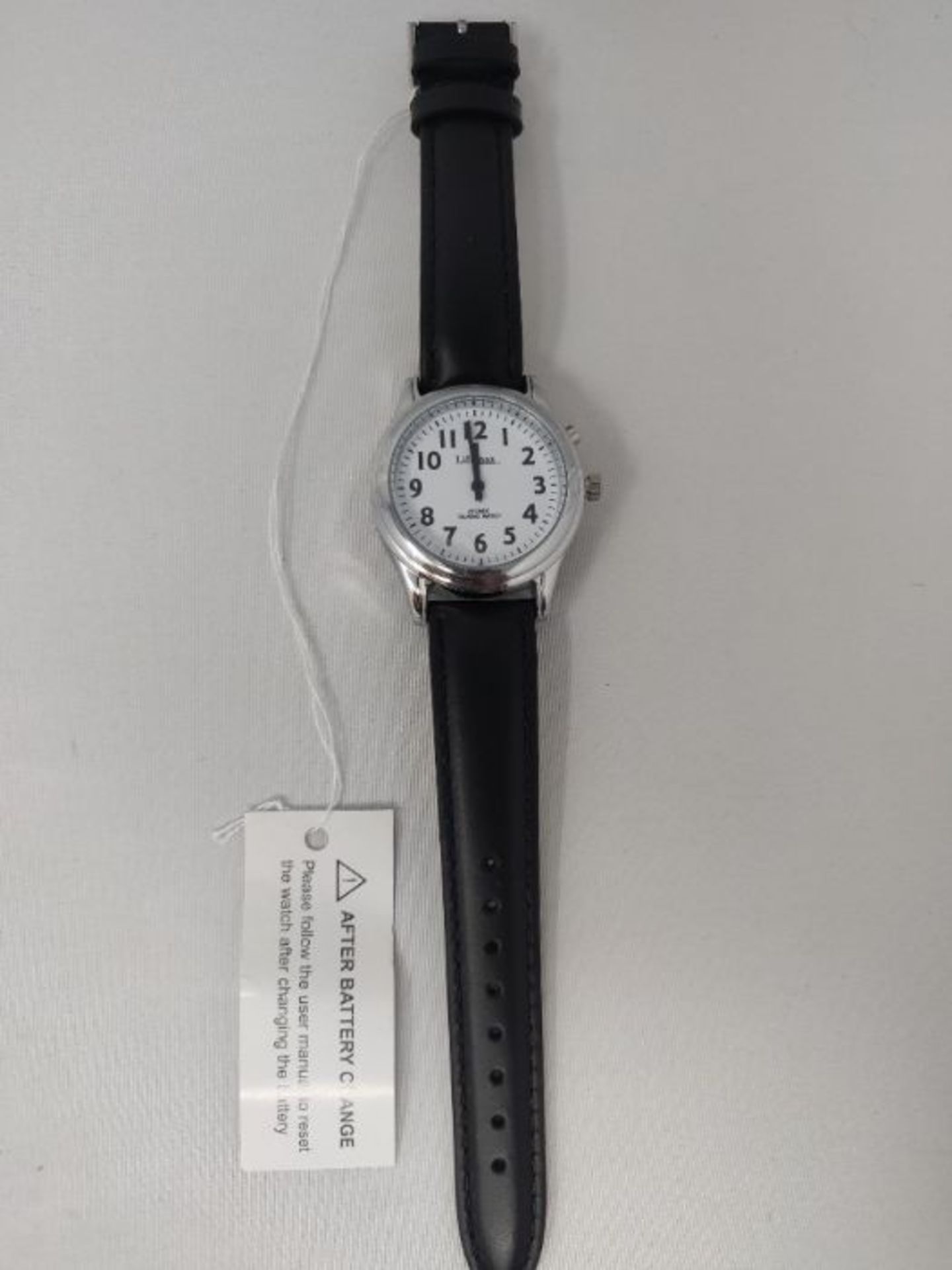 RRP £52.00 NRS Healthcare Ladies Radio Controlled Talking Watch with Leather Strap - Image 2 of 2