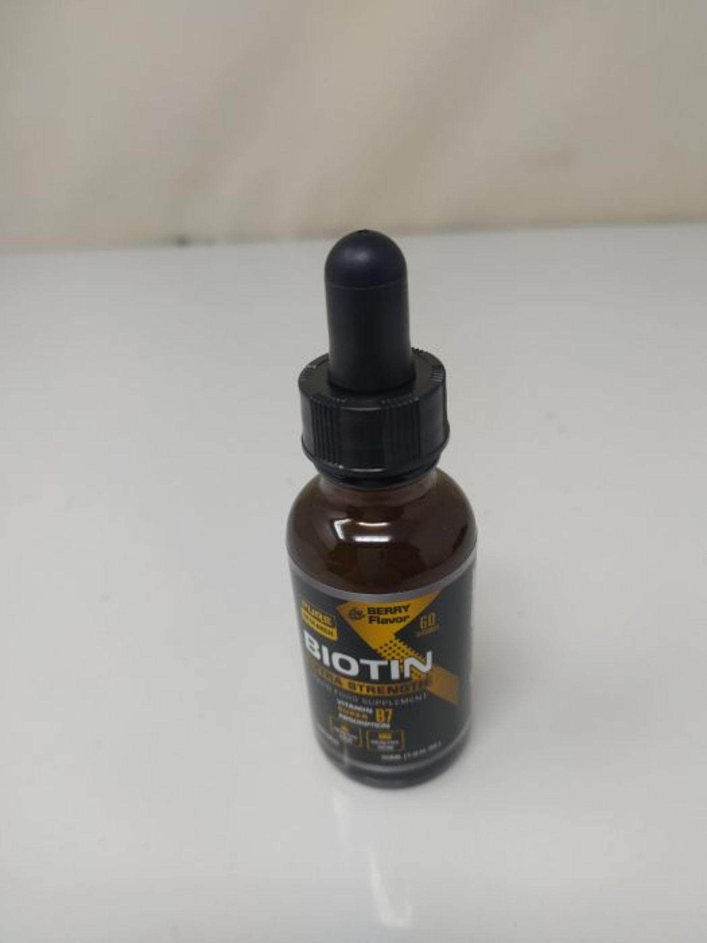 Extra Strength 10000mcg Biotin Liquid Drops, 60 Servings, Vegan Friendly, Supports Hea - Image 2 of 3