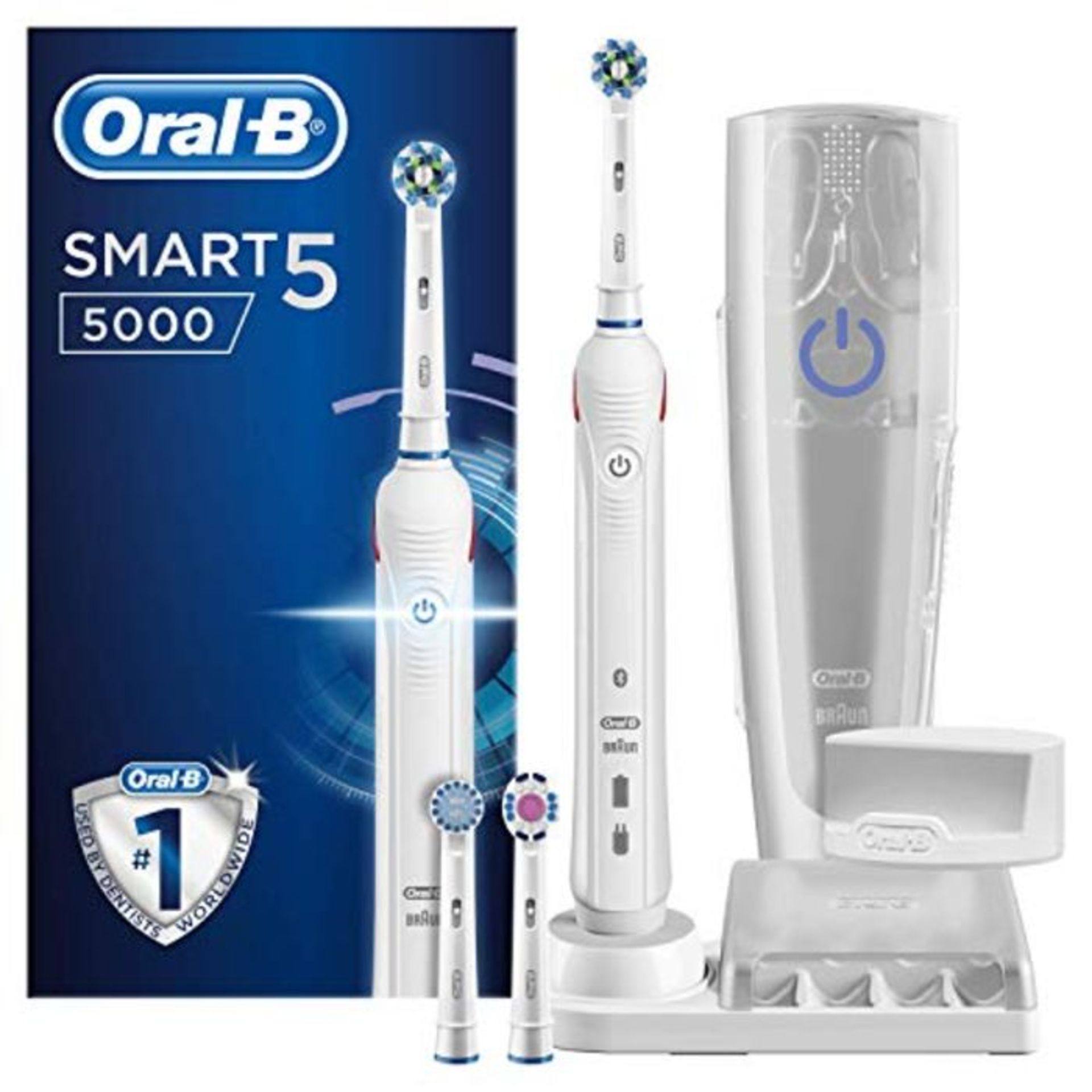 RRP £85.00 Oral-B Smart 5 Electric Toothbrush, 1 App Connected Handle, 5 Modes with Whitening, Se