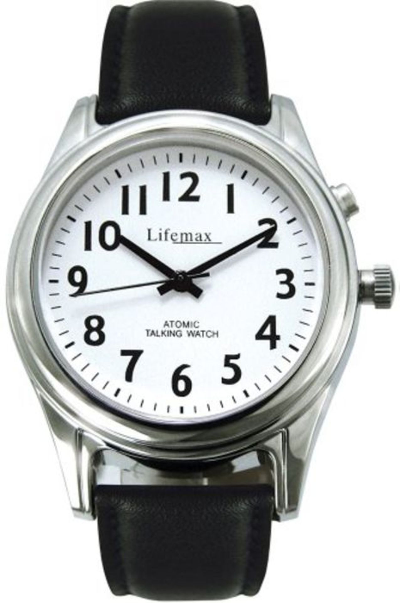 RRP £52.00 NRS Healthcare Ladies Radio Controlled Talking Watch with Leather Strap