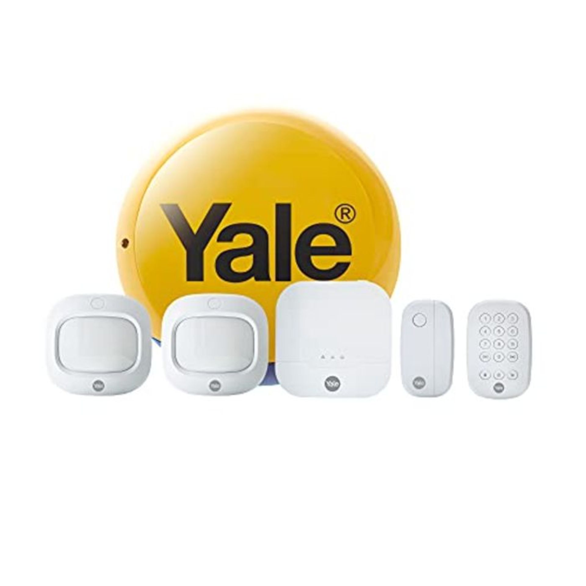 RRP £297.00 Yale IA-320 Sync Smart Home Alarm - 6 pieces - Alarm hub -External Siren- Door/Window