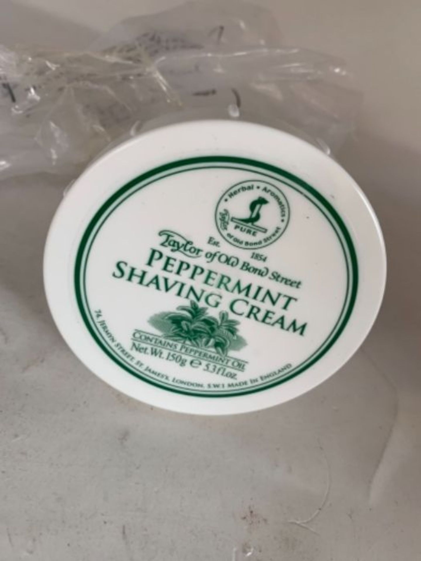 Taylor of Old Bond Street Peppermint Shaving Cream Bowl 150 g - Image 2 of 2