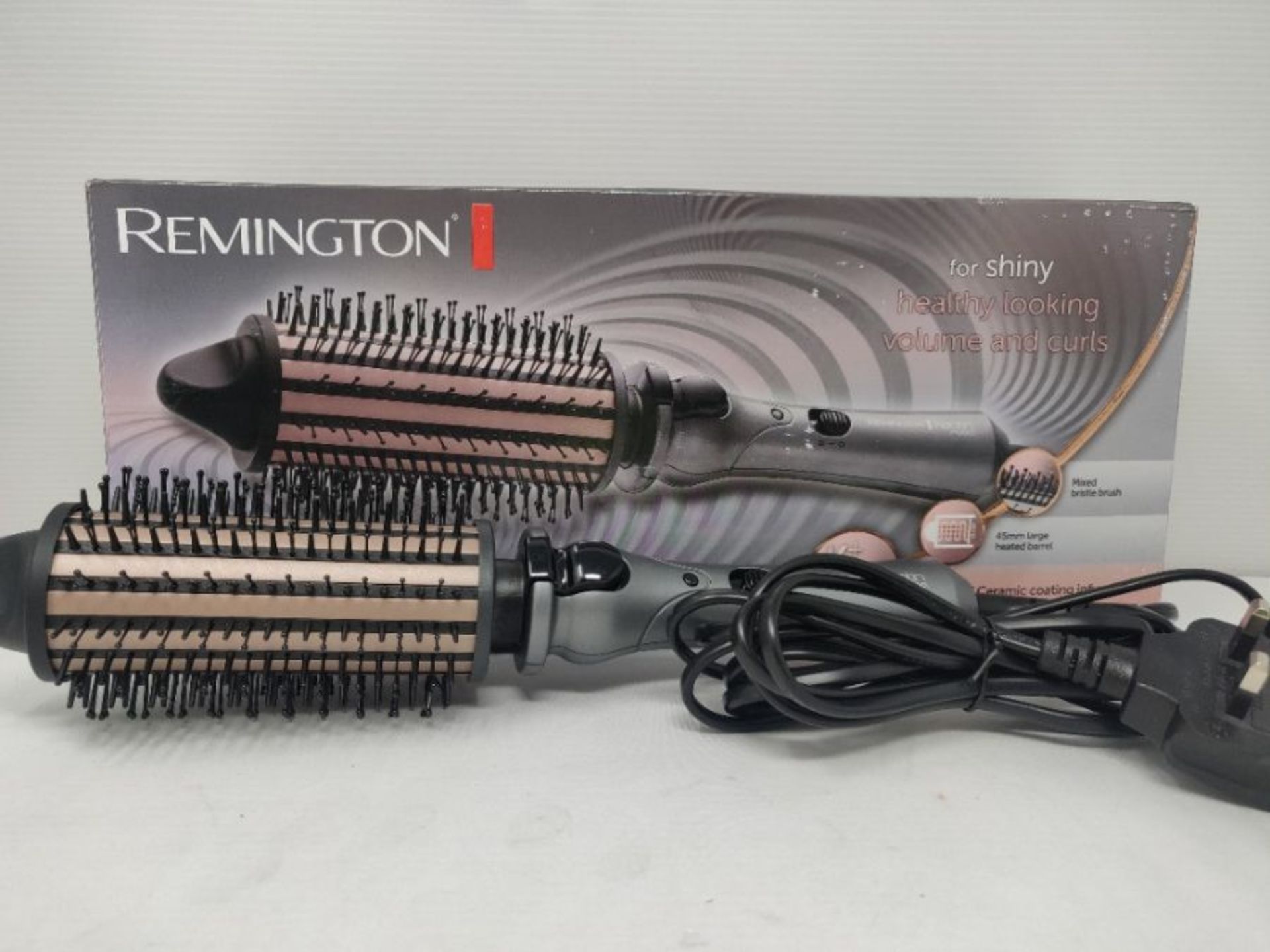 Remington Keratin Protect Heated Barrel Hot Hair Brush, Infused with Keratin and Almon - Image 2 of 2