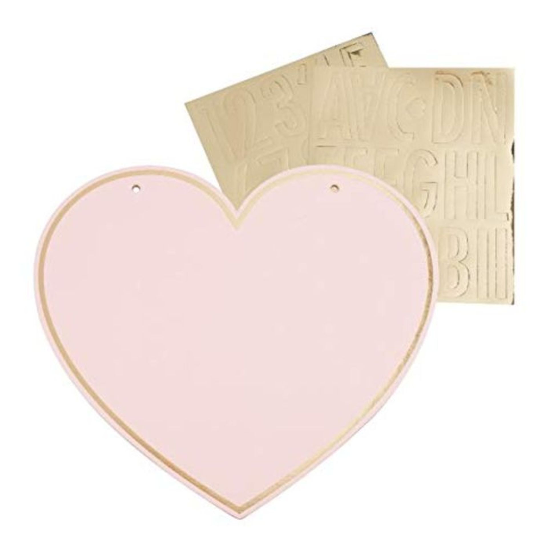 Ginger Ray Customisable Pink Heart Kids Name Sign for Tent Sleepover, Party