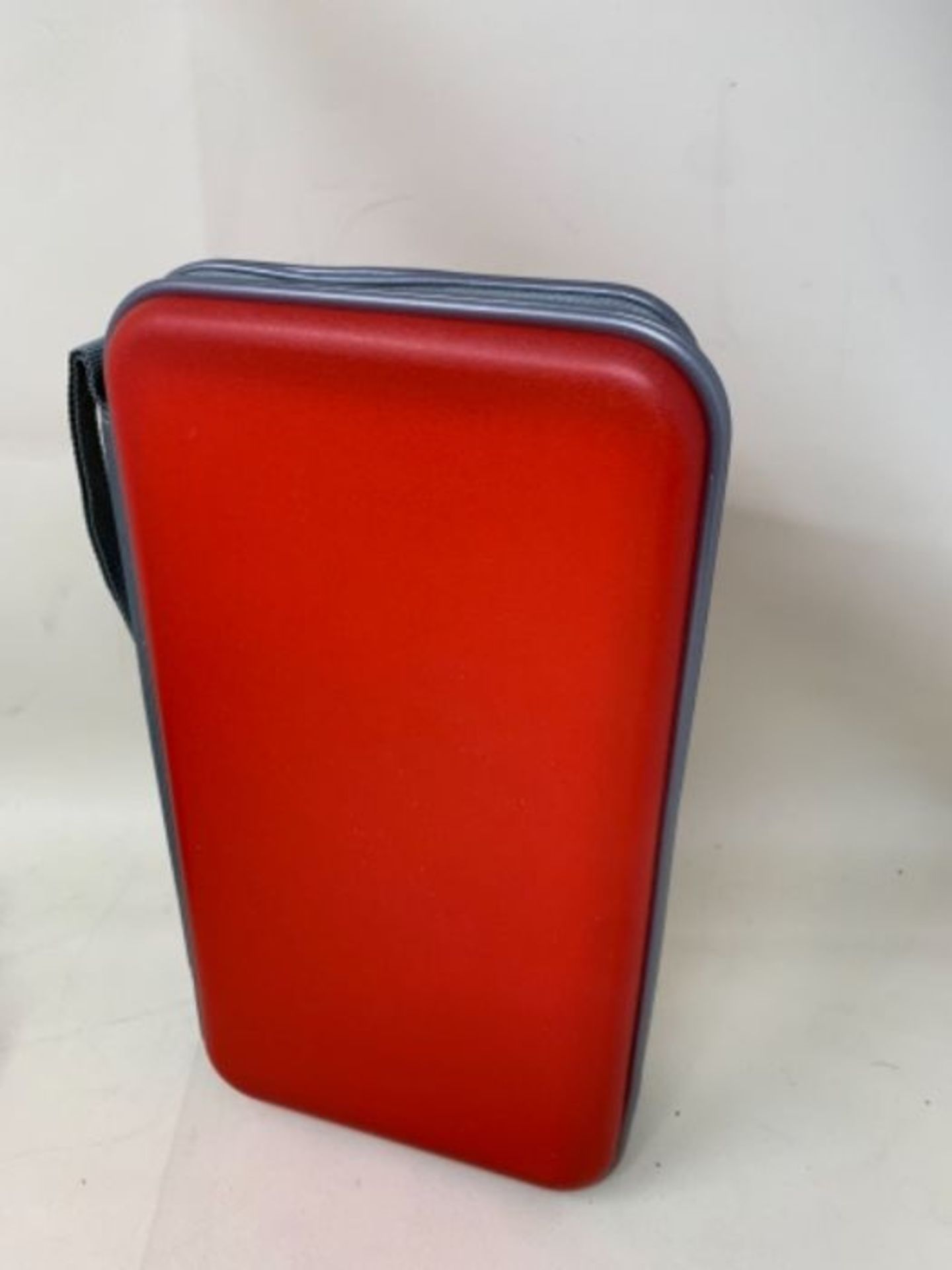 CD Case Hard, alavisxf xx 96 Capacity Plastic Portable Travel CD Case Protective Zippe - Image 3 of 3