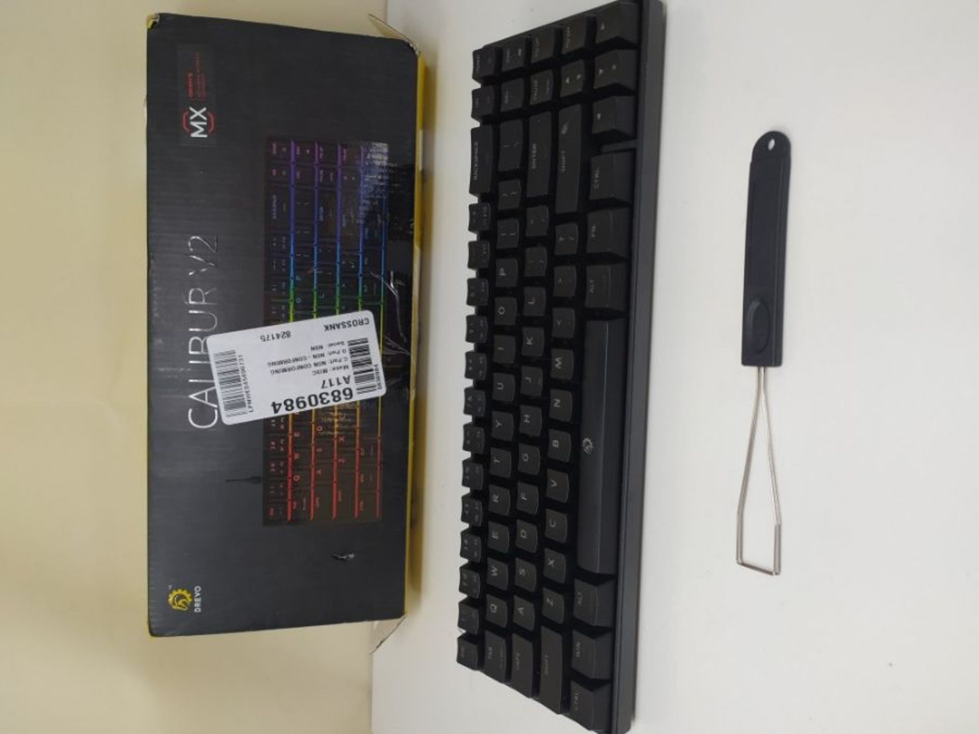 RRP £59.00 DREVO Calibur V2 TE Cherry MX Brown RGB 60% Wired Mechanical Gaming Keyboar Work for P - Image 2 of 2