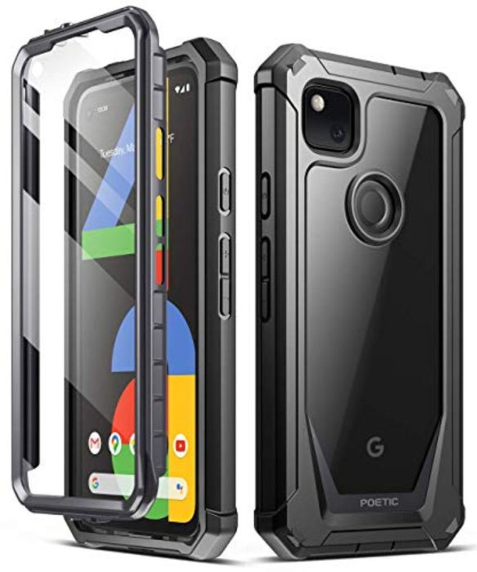 POETIC Guardian Series Case Compatible with Pixel 4a 5.8 inch (2020), Full-Body Hybrid