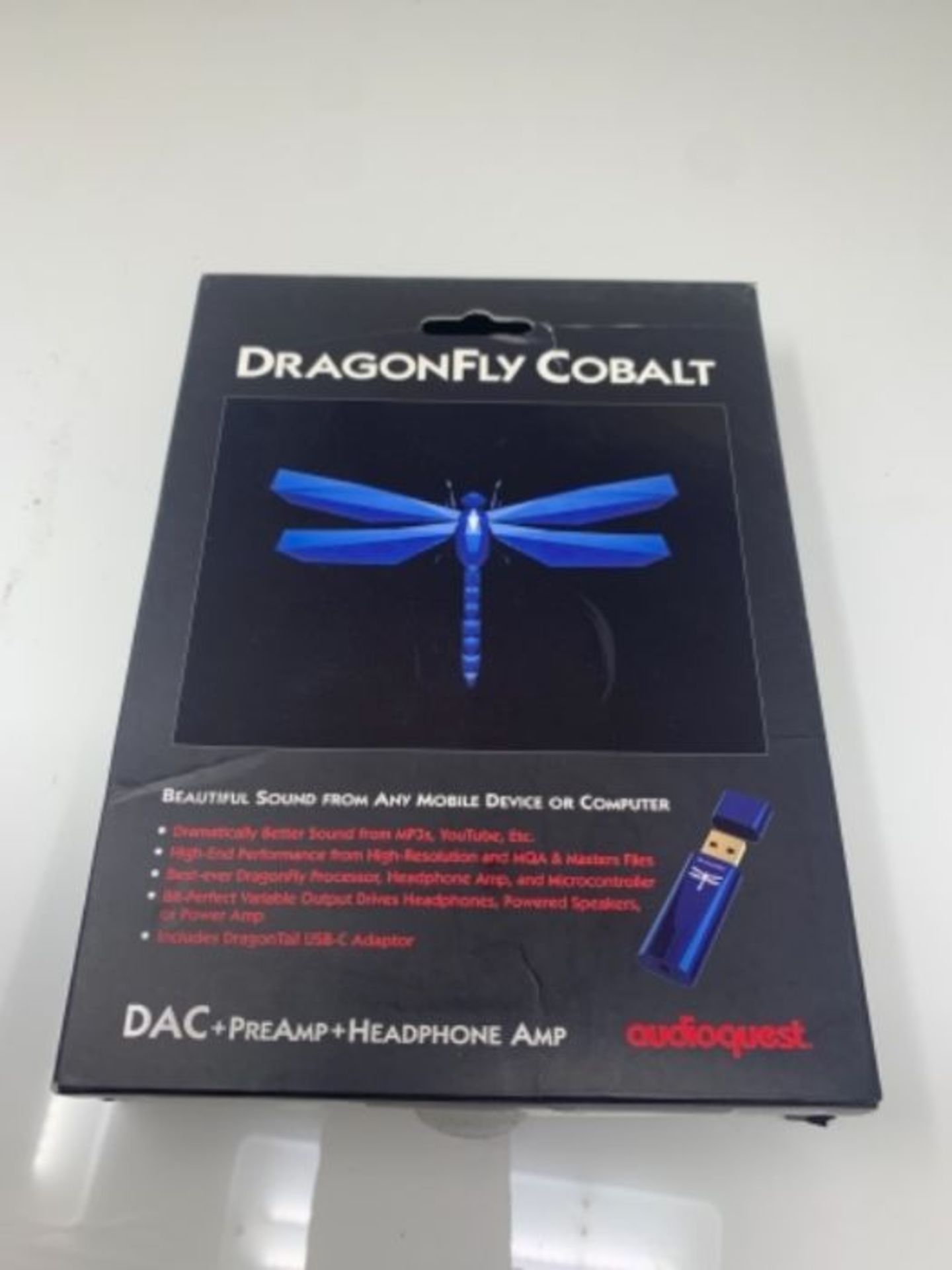 RRP £232.00 AudioQuest DragonFly DAC USB Digital Audio Converter - Cobalt - Image 2 of 3