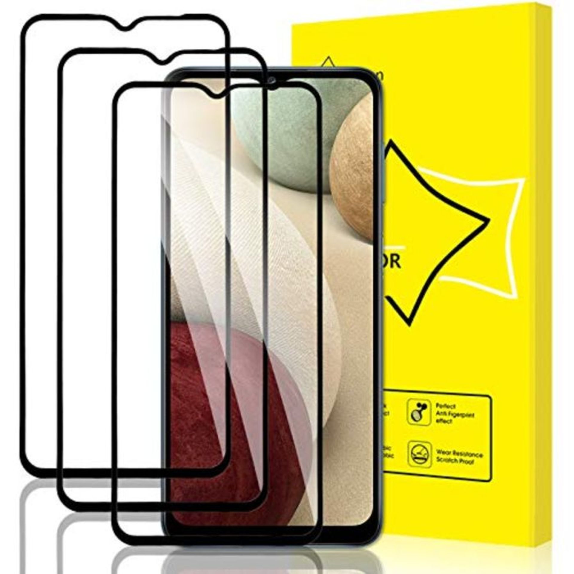 GiiYoon-3 PACK Screen Protector for Samsung Galaxy A12/M12/A32 5G Tempered Glass [HD F