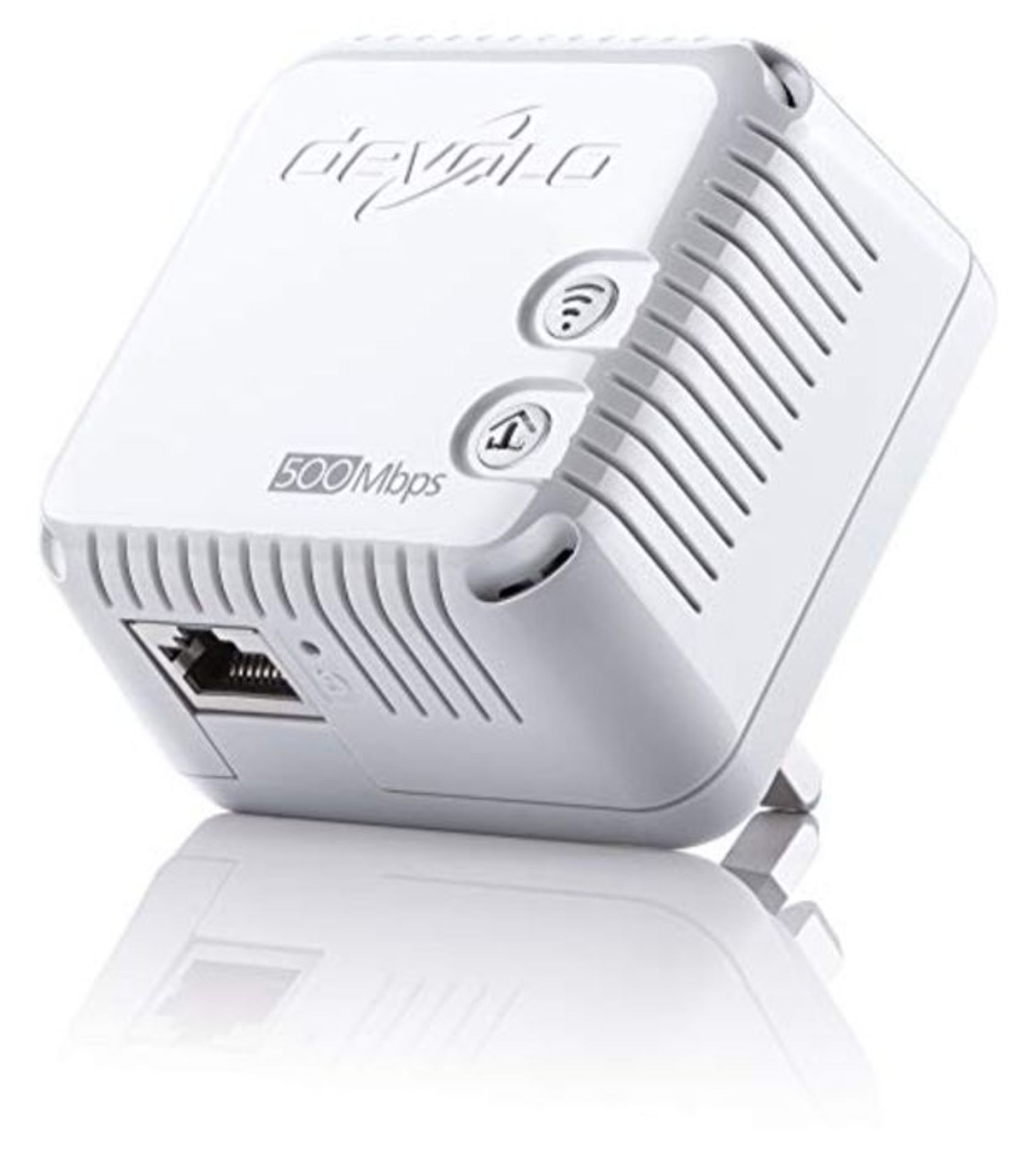 devolo dLAN 500 Wi-Fi Add-On Powerline Adapter (500 Mbps, 1x PLC Homeplug Adapter, 1 x