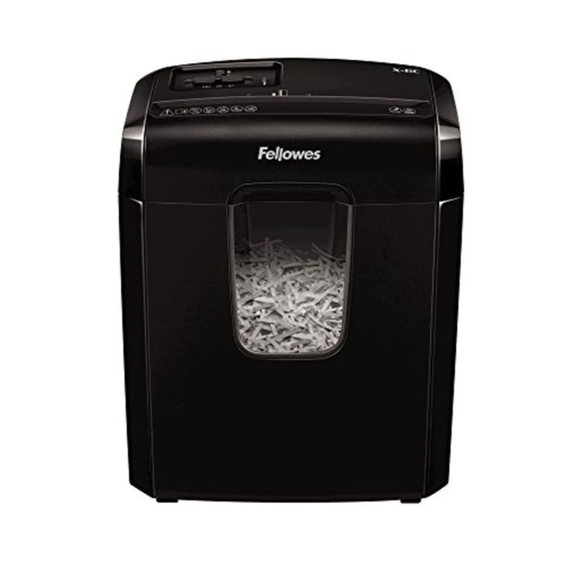 Fellowes Powershred X-6C Personal 6 Sheet Cross Cut Paper Shredder for Home Use - Excl
