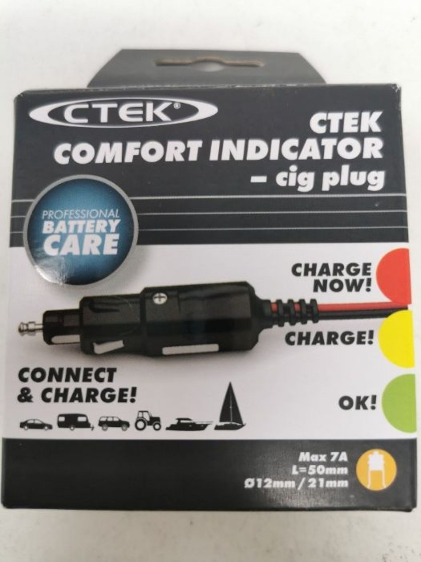 CTEK 56-870 Comfort Indicator Cig Plug - Black - Image 2 of 3