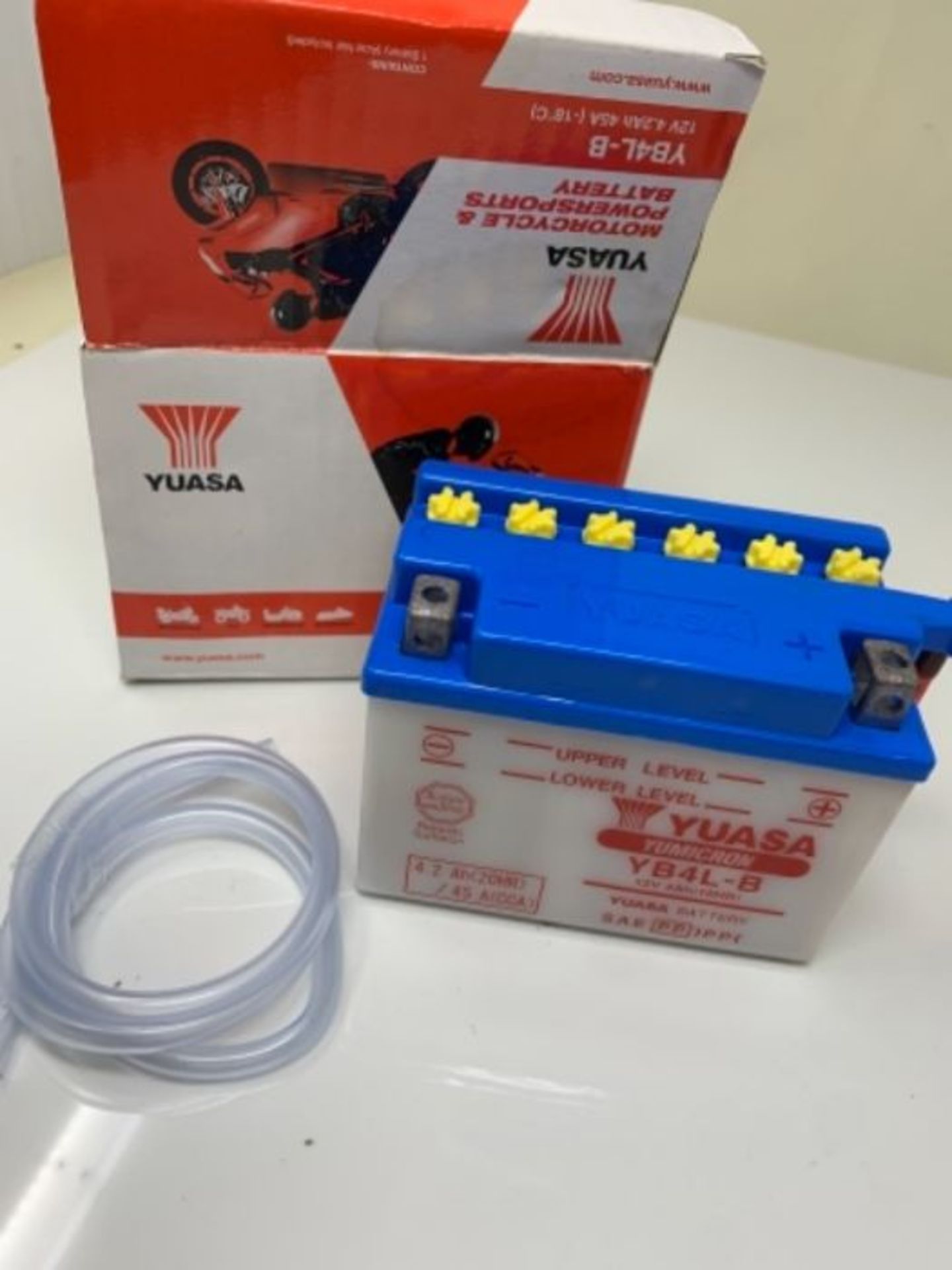 Yuasa YB4L-B Batteria per Motocicletta, 120x70x92 mm, 12V- 4Ah, 1.3 kg- acido non incl - Image 3 of 3