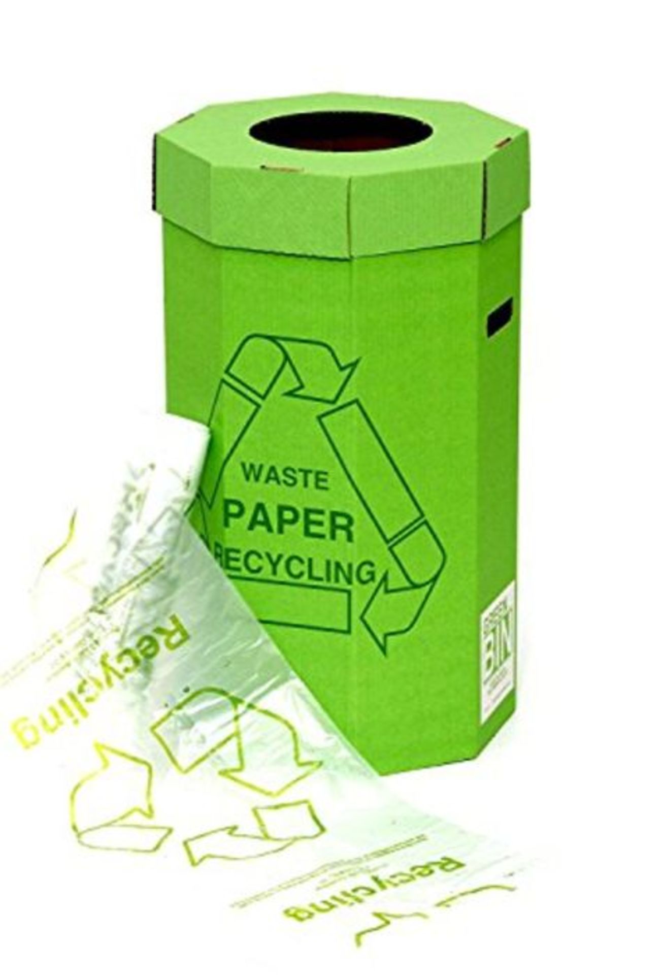 Acorn 402565 Green Paper Recycling Bin for Recycling Waste Capacity, 60 L (360 mm x 67