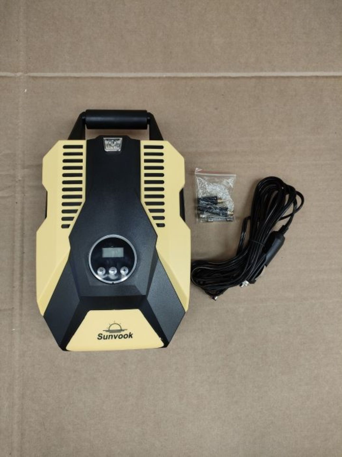 Sunvook Tyre Inflator Air Compressor Digital Tyre Pump 12V 120W 150PSI Touch Screen In - Image 3 of 3