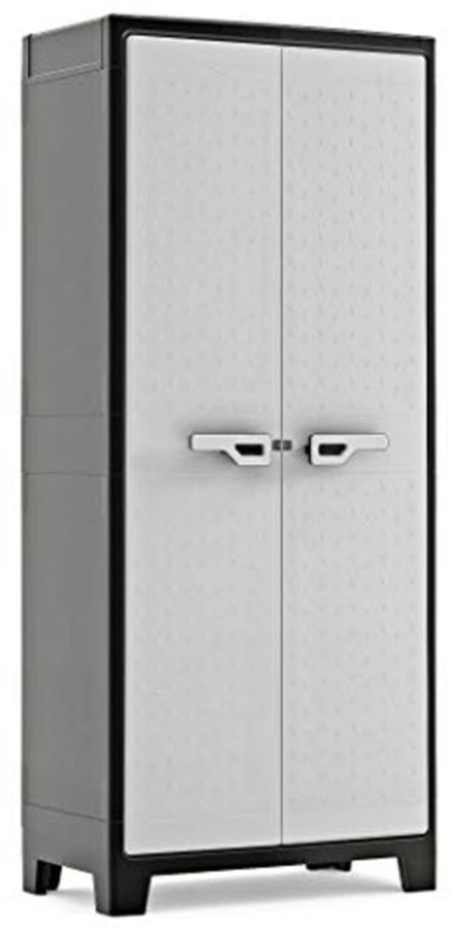 RRP £103.00 KIS Armadio a esterno impermeabile grigio/nero Titan High Cabinet