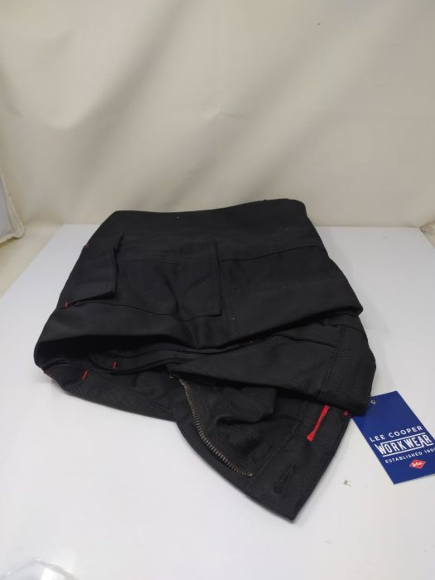 Lee Cooper Mens Cargo Workwear Pant Multi Tool Knee Pad Pocket Trouser Black 38W/31L - Image 2 of 2