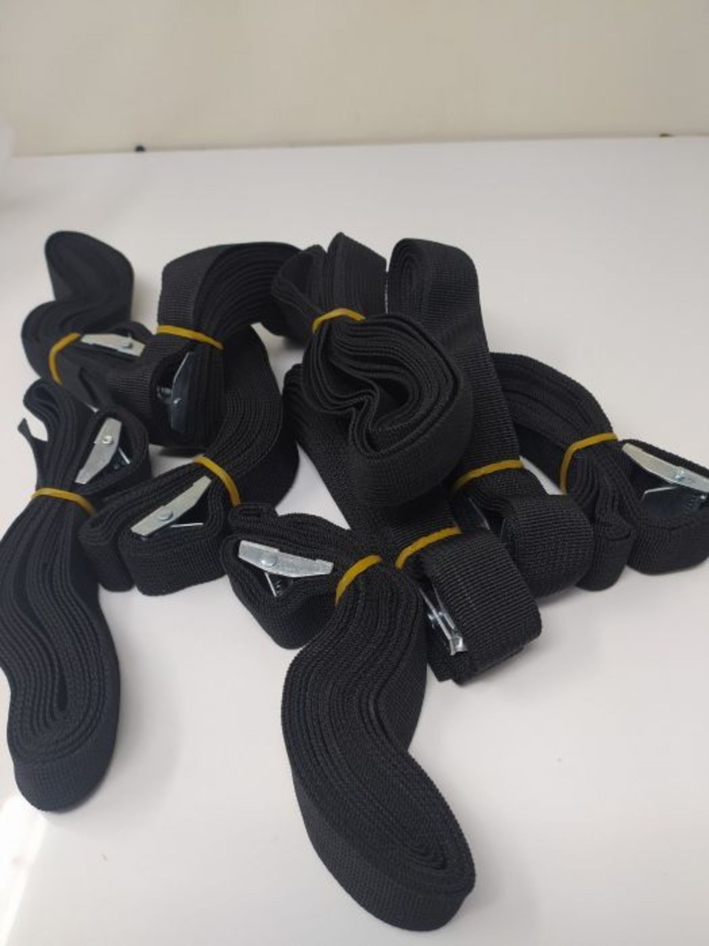 GAYISIC 14 PcsRatchet Tie Down Straps Fastening Lashing Straps Tensioning Belts Luggag - Image 2 of 2