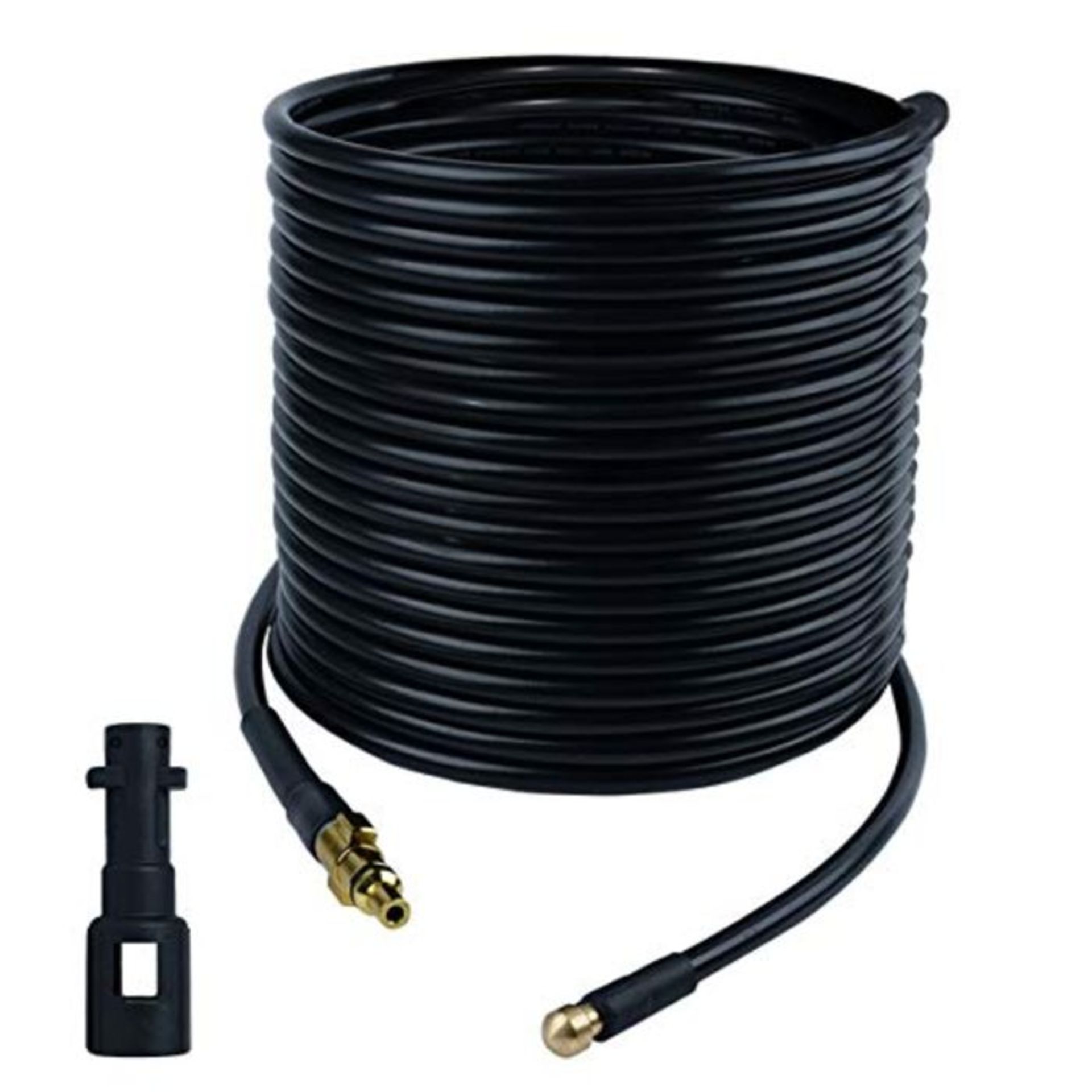 30M Pressure Washer Hose,160 BAR 2300 PSI High Pressure Drain Pipe Cleaning Kit for Co