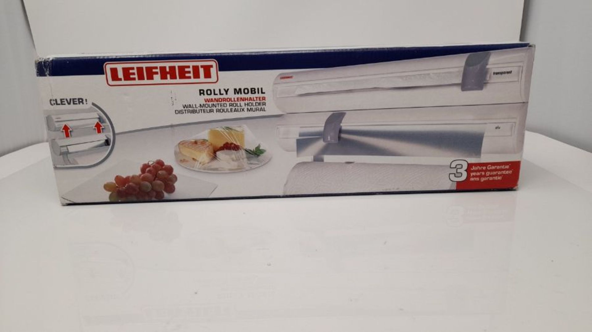 Leifheit Parat Kitchen Roll Dispenser, Wall-Mounted Film, Foil and Paper Holder, Easy- - Image 2 of 3