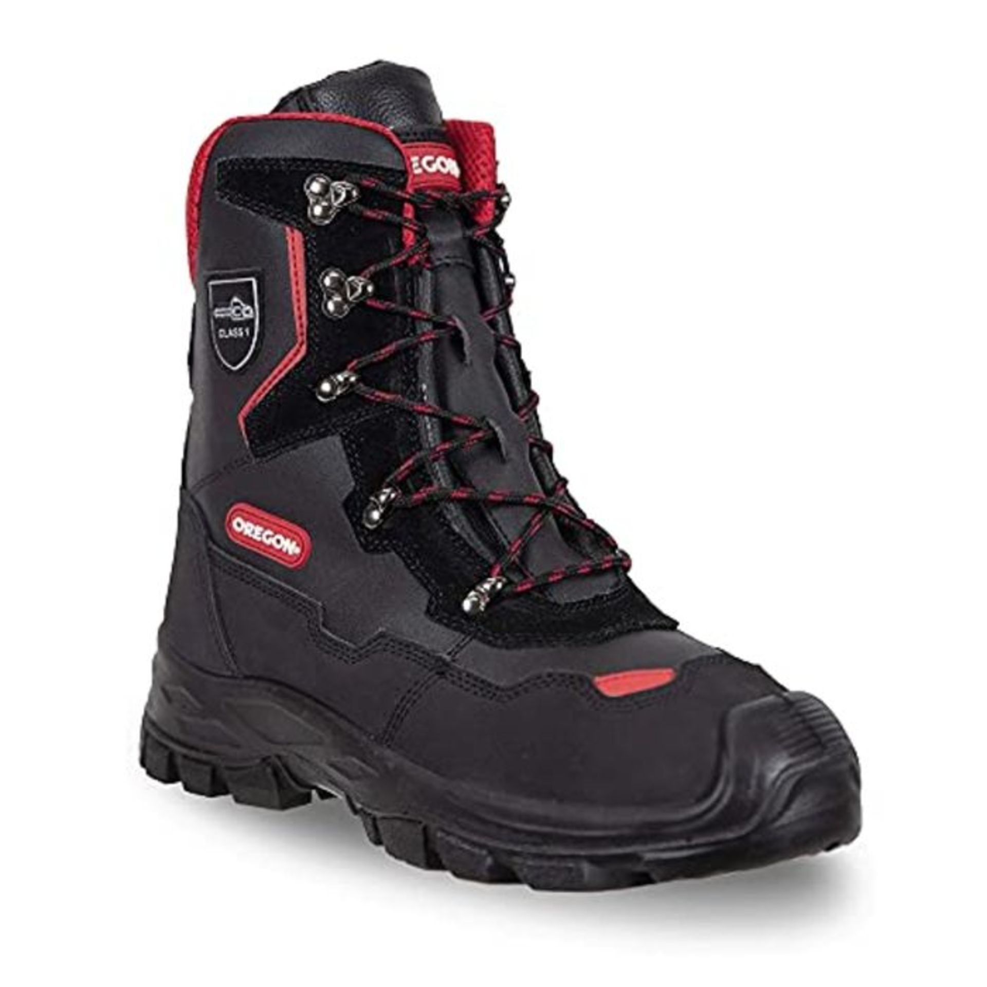 RRP £78.00 Oregon Yukon Leather Chainsaw Protective Work Boots Class 1, UK Size 8 (42 EU) (295449