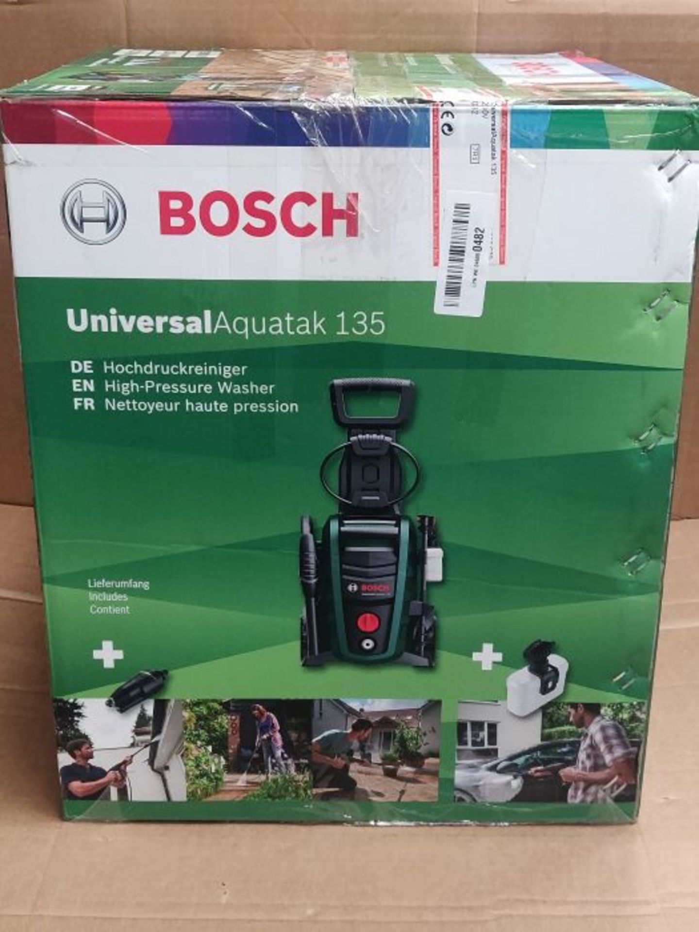 RRP £140.00 Bosch 06008A7C70 UniversalAquatak 135 High Pressure Washer, Green, 36.0 cm*44.2 cm*37. - Image 2 of 3