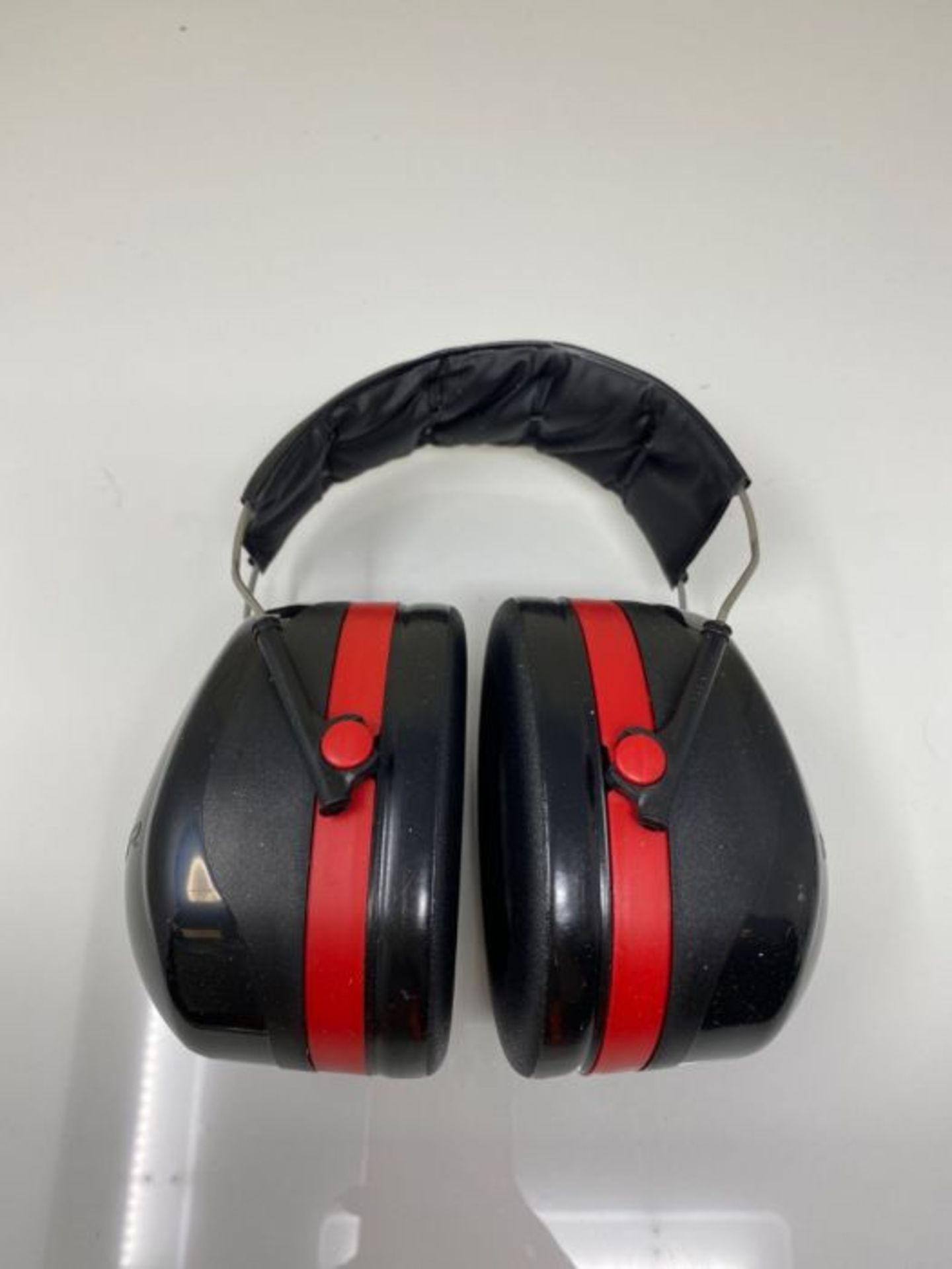 3M Peltor Optime III Earmuffs with Headband, 35 dB, Black/Red  Protection against h - Image 3 of 3