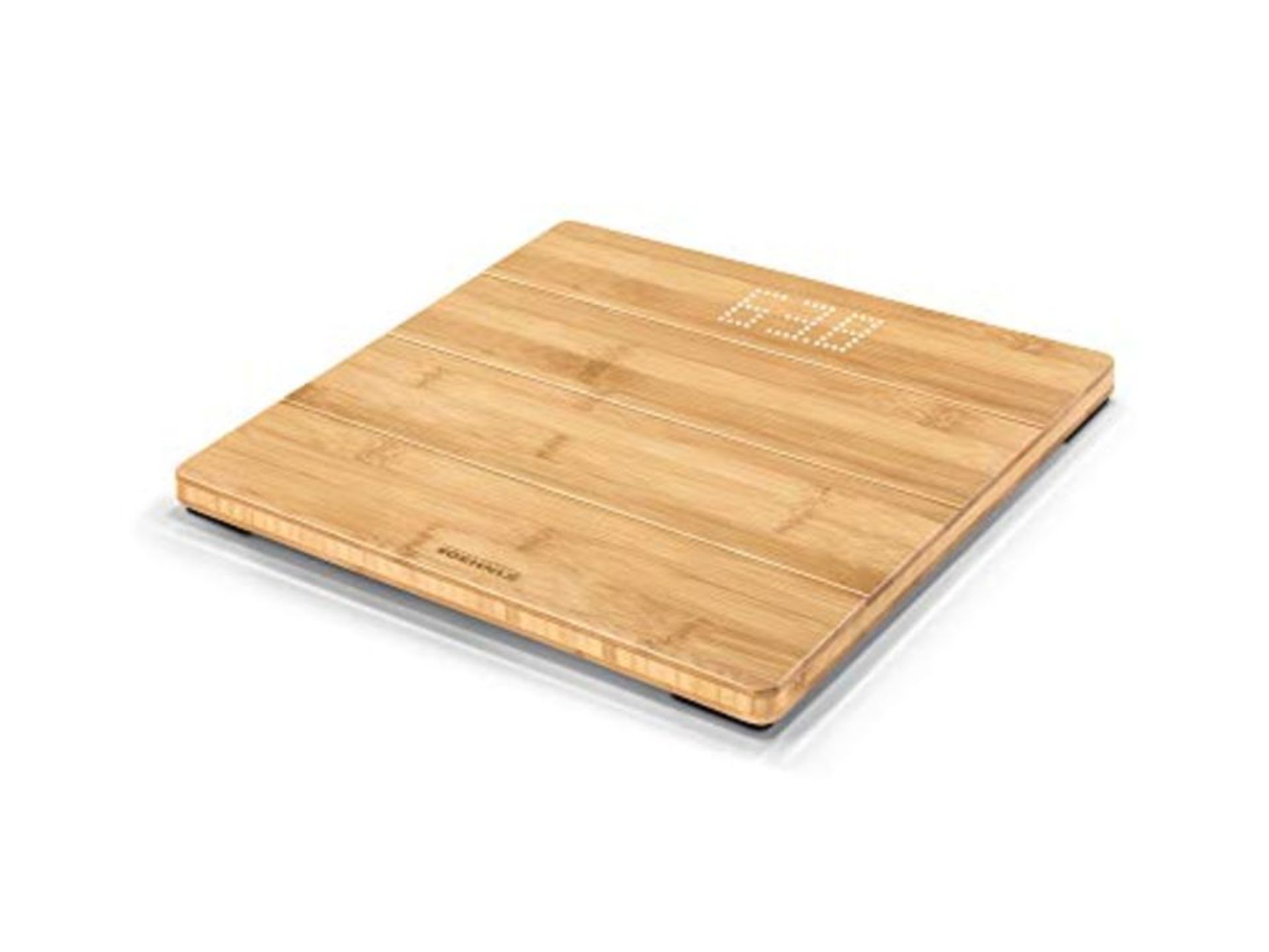 Soehnle Style Sense Bamboo Magic, Digital Bathroom Scales, Weight up to 180 kg in 100