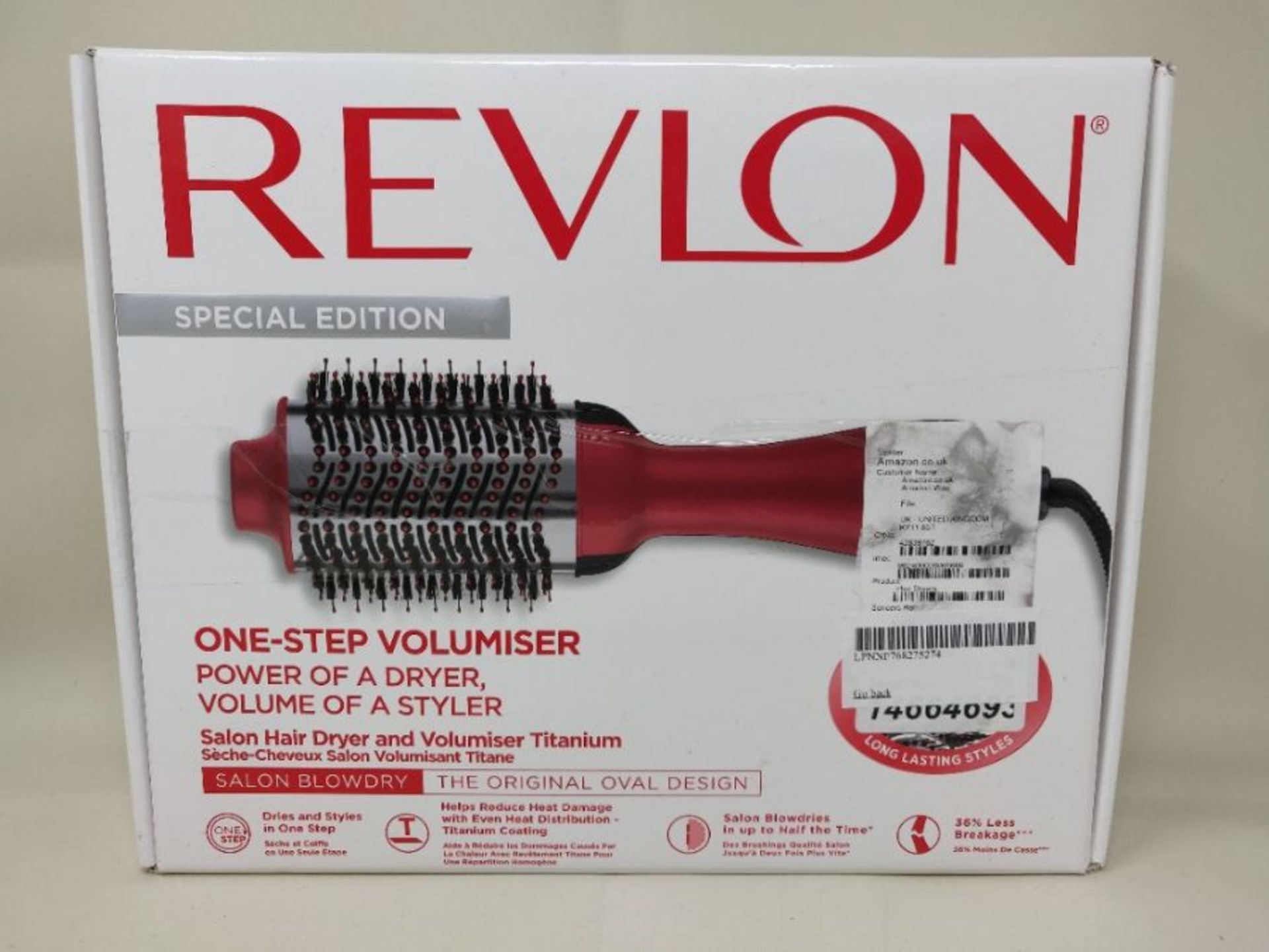 RRP £60.00 REVLON Salon One-Step Hair Dryer and Volumiser with Titanium Coating, RVDR5279UKE